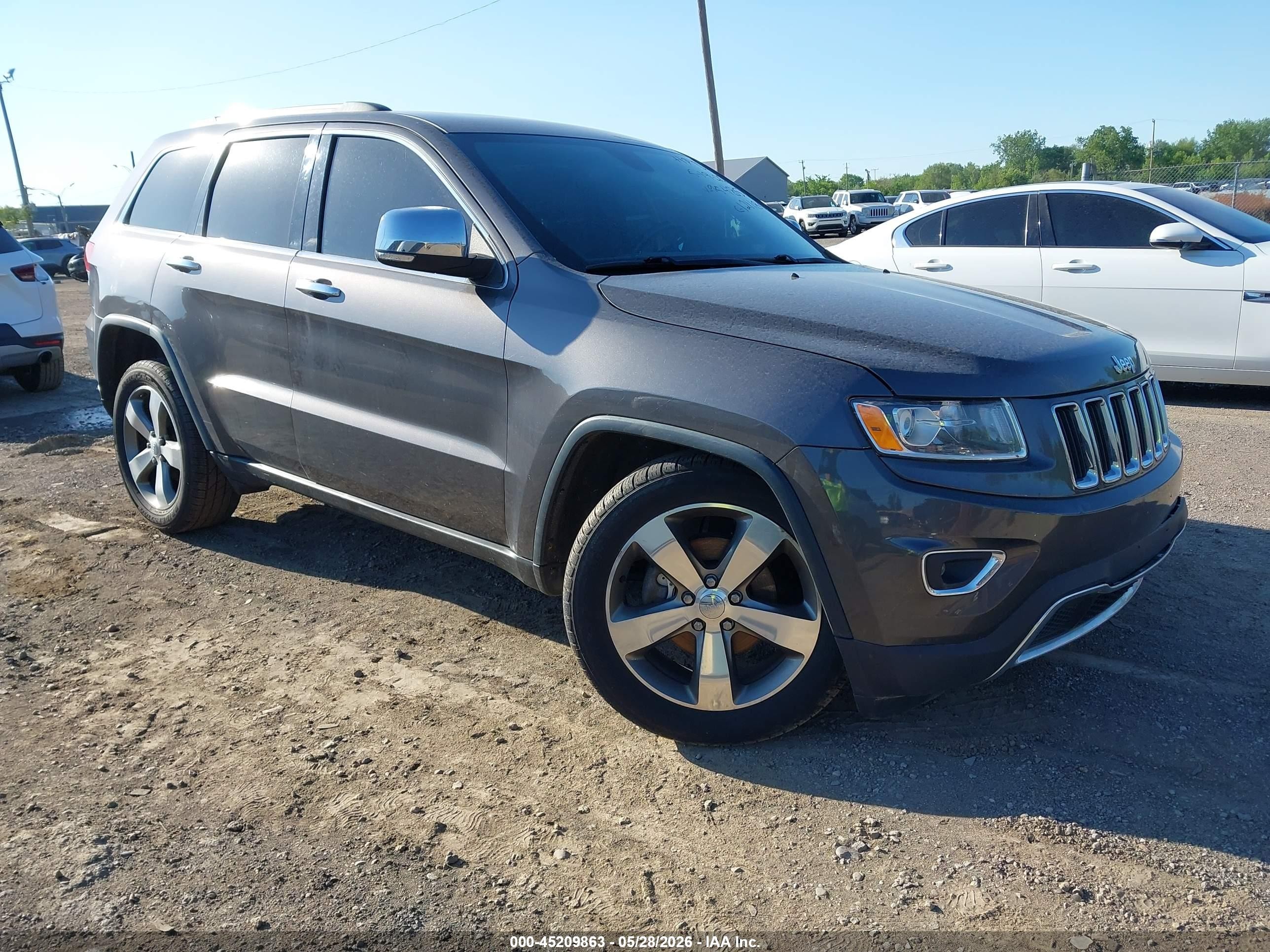 2015 Jeep Grand Cherokee Limited Gray vin: 1C4RJFBG6FC954857