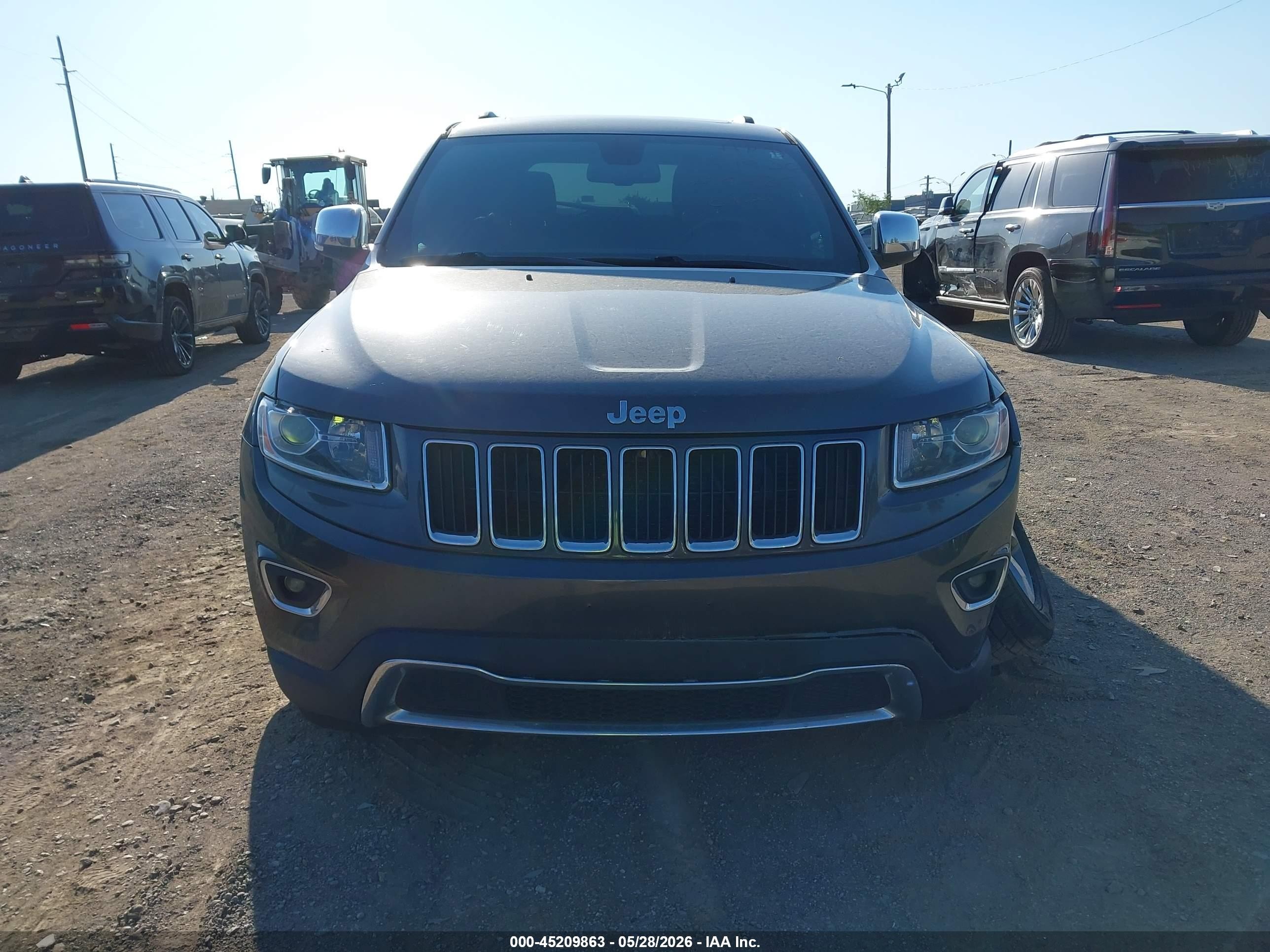 2015 Jeep Grand Cherokee Limited Серый vin: 1C4RJFBG6FC954857