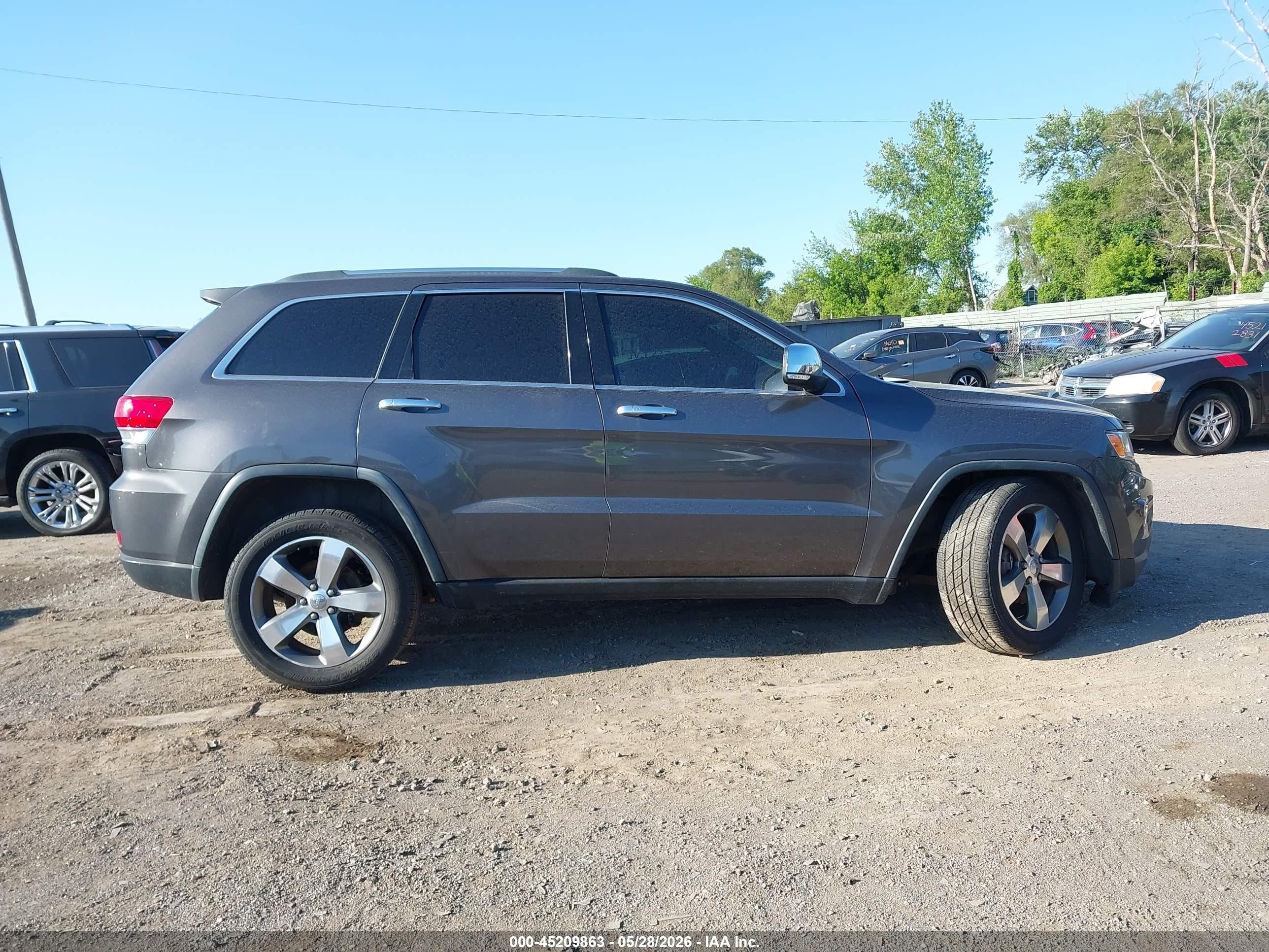 2015 Jeep Grand Cherokee Limited Серый vin: 1C4RJFBG6FC954857