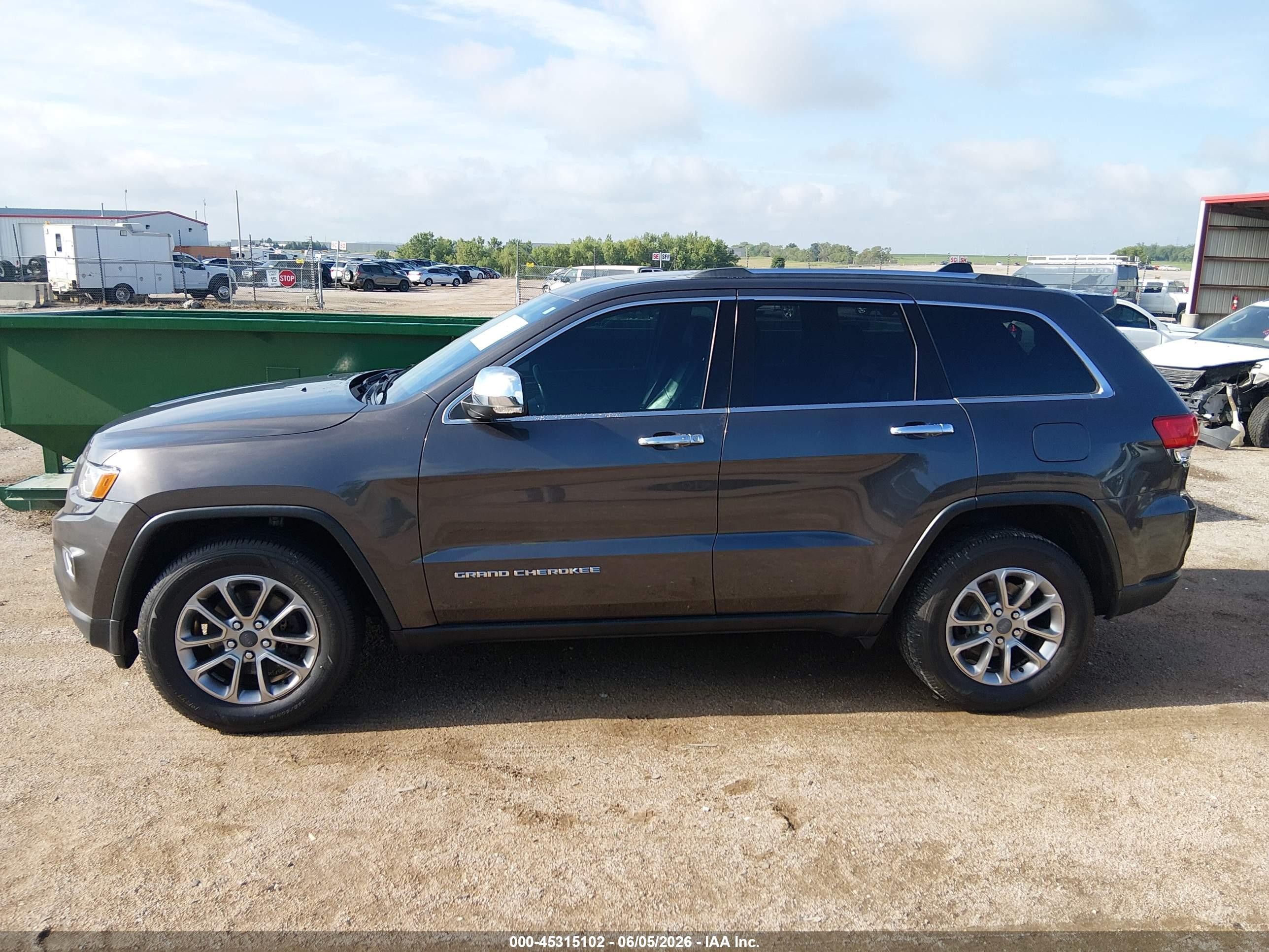 2016 Jeep Grand Cherokee Limited Gray vin: 1C4RJFBG6GC382061