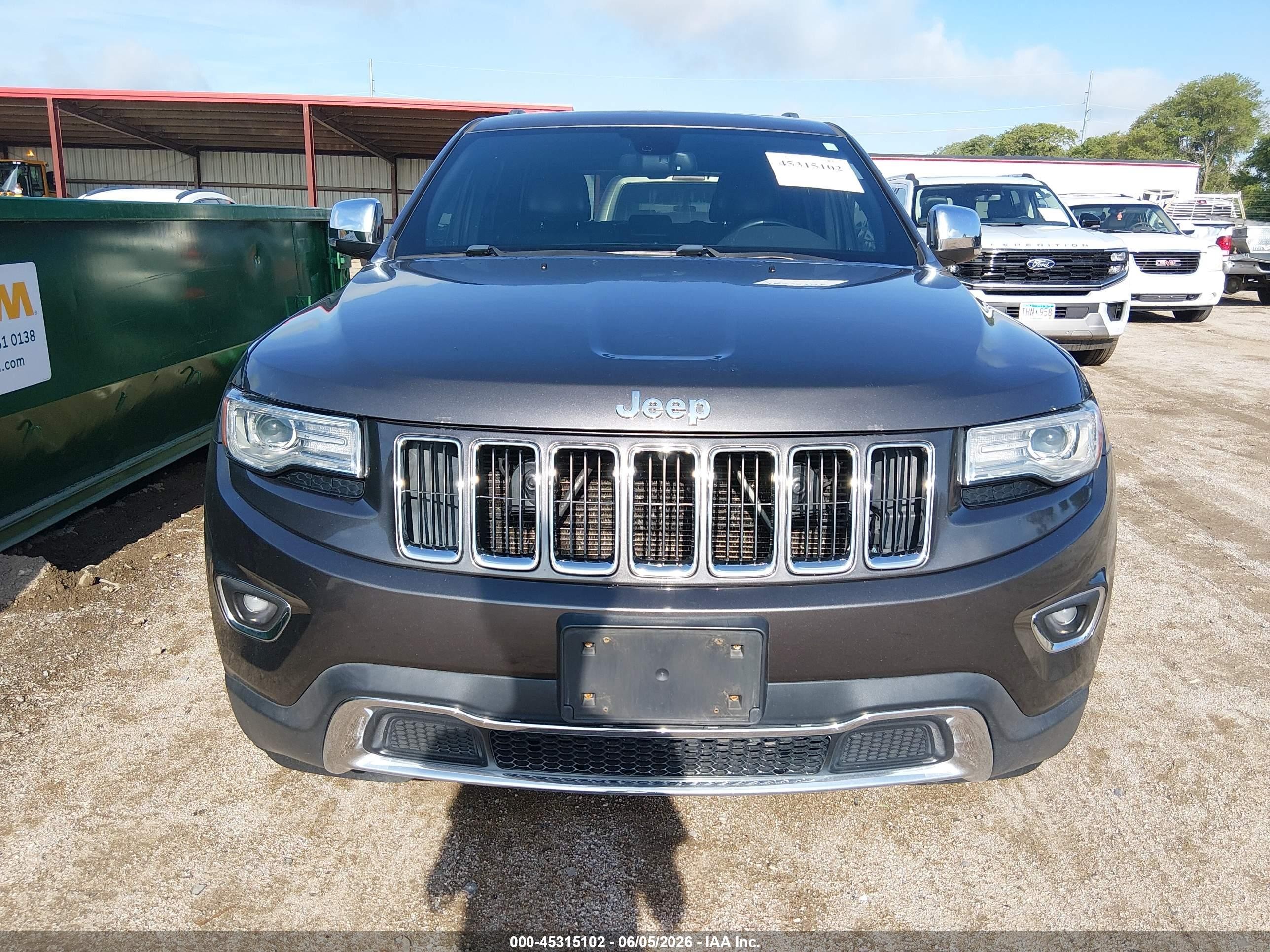 2016 Jeep Grand Cherokee Limited Gray vin: 1C4RJFBG6GC382061