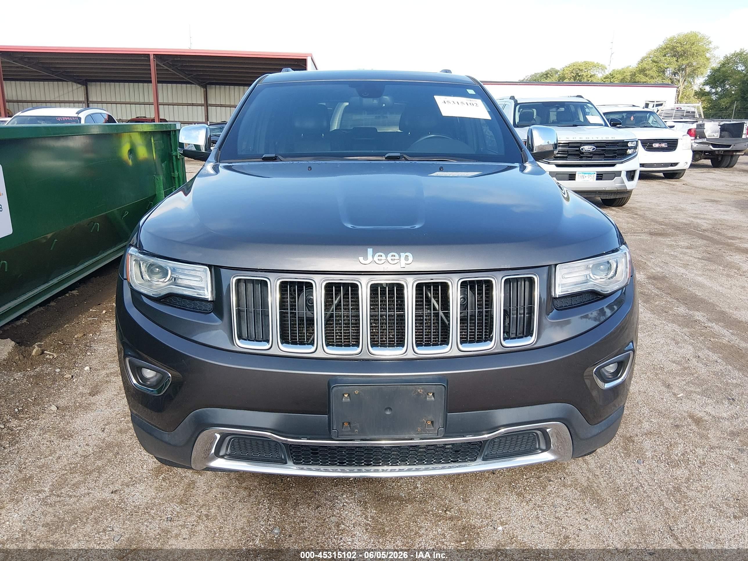 2016 Jeep Grand Cherokee Limited Gray vin: 1C4RJFBG6GC382061