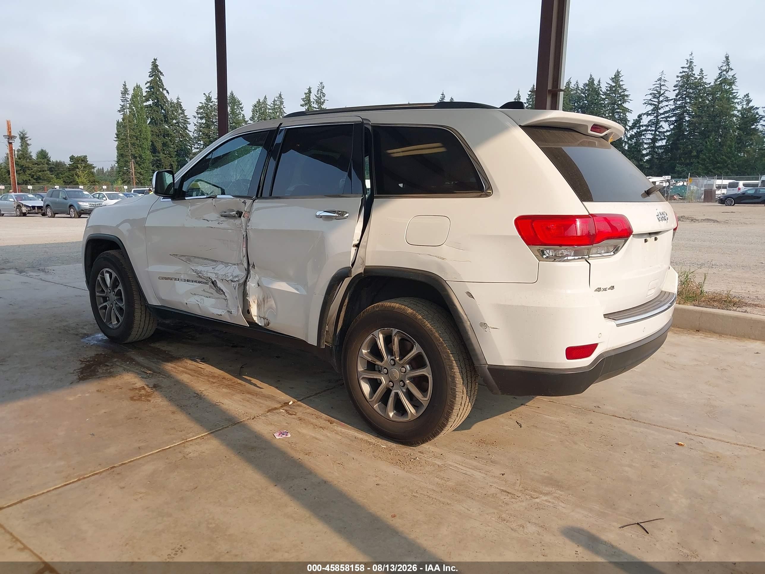 2016 Jeep Grand Cherokee Limited White vin: 1C4RJFBG6GC398602
