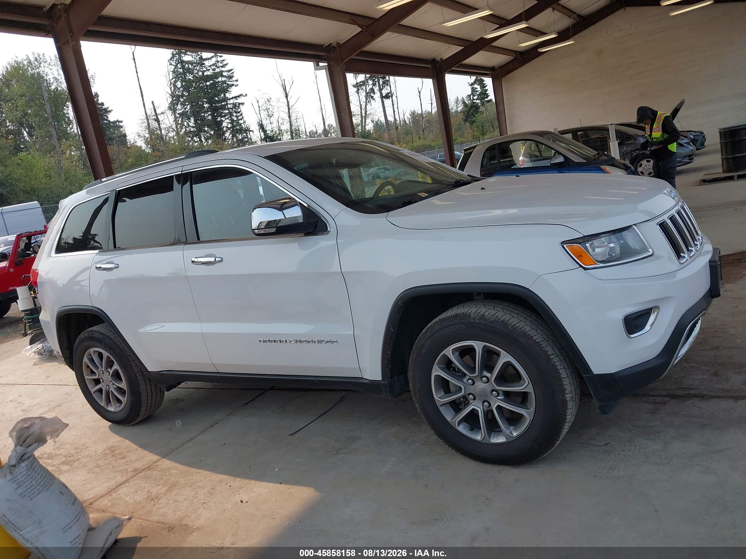 2016 Jeep Grand Cherokee Limited White vin: 1C4RJFBG6GC398602