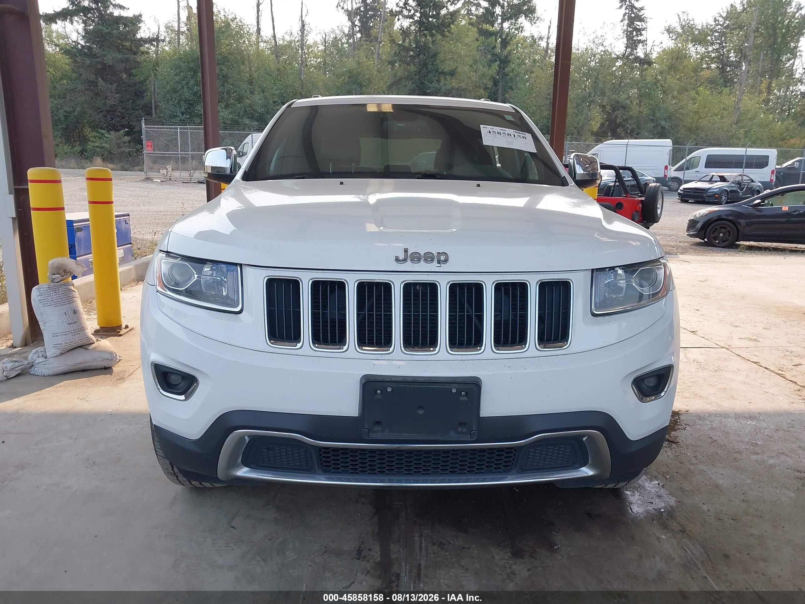 2016 Jeep Grand Cherokee Limited White vin: 1C4RJFBG6GC398602