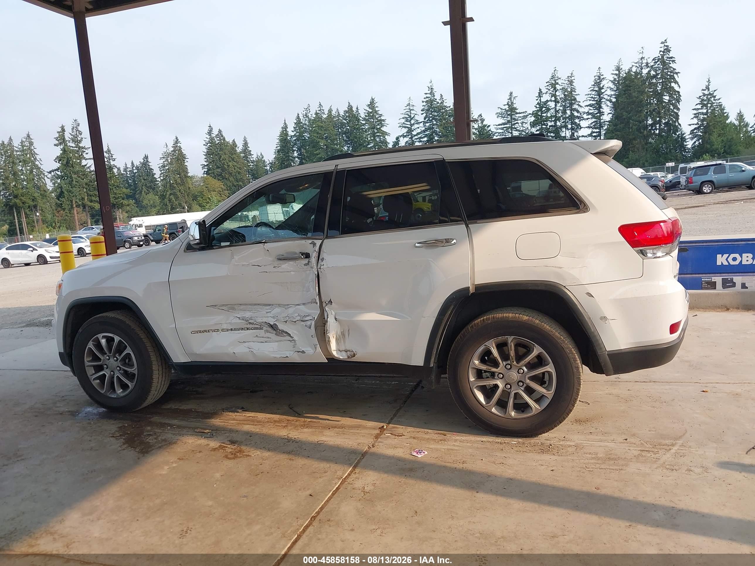 2016 Jeep Grand Cherokee Limited White vin: 1C4RJFBG6GC398602