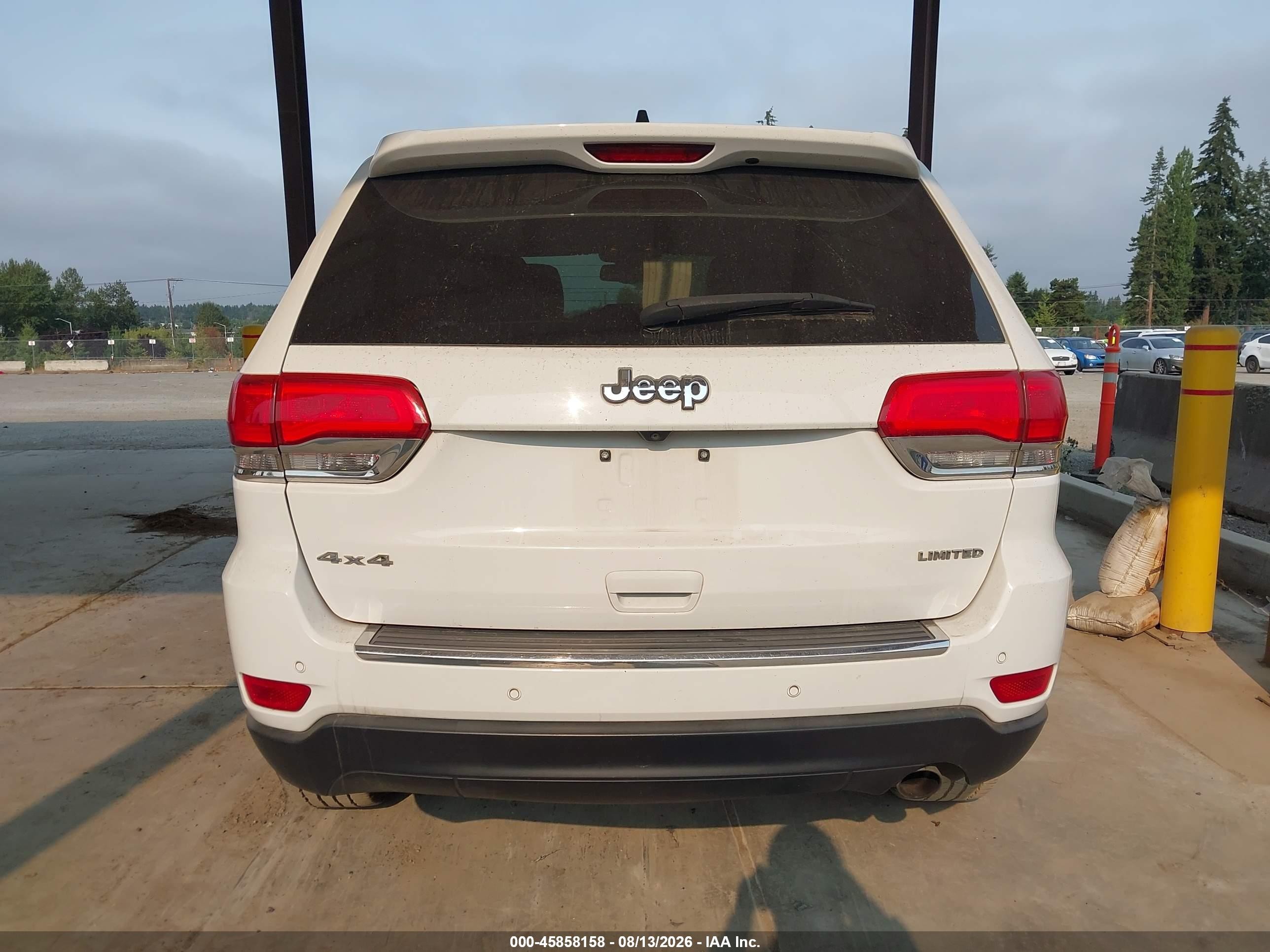 2016 Jeep Grand Cherokee Limited White vin: 1C4RJFBG6GC398602