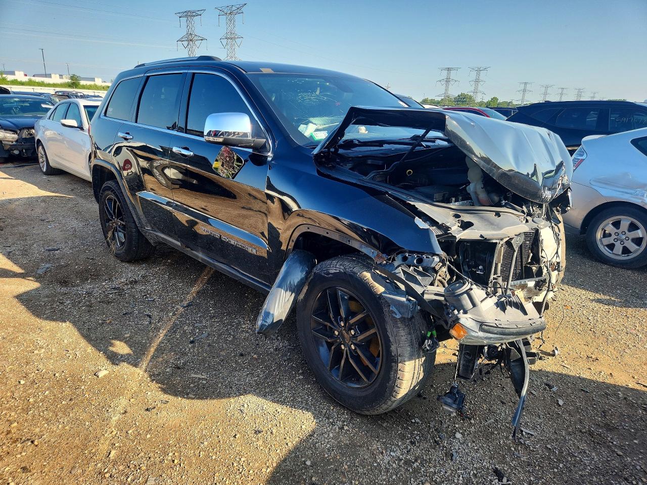 2017 Jeep Grand Cherokee Limited Black vin: 1C4RJFBG6HC784079