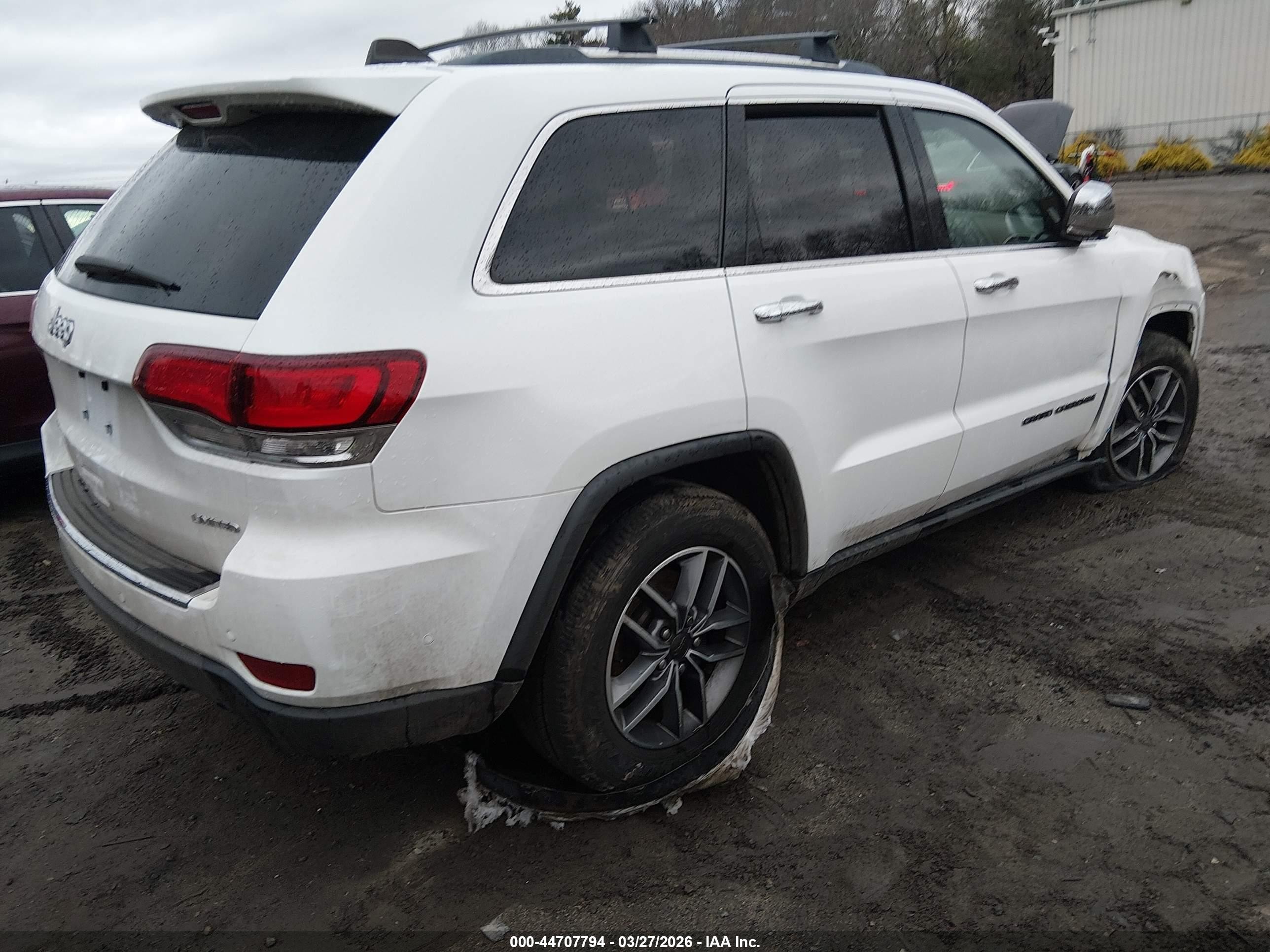2020 Jeep Grand Cherokee Limited 4x4 White vin: 1C4RJFBG6LC210929