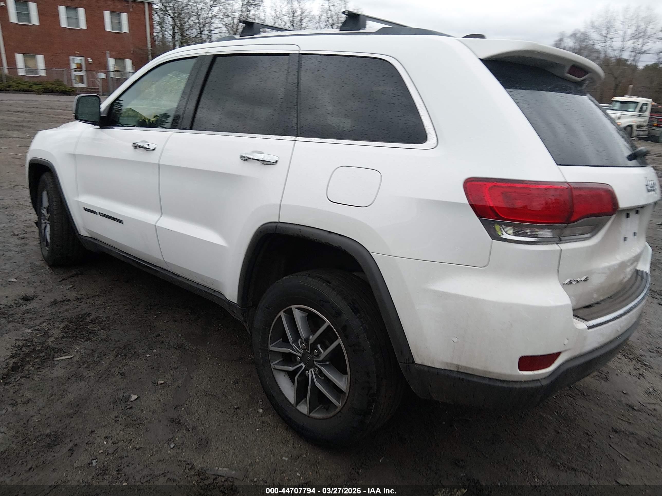 2020 Jeep Grand Cherokee Limited 4x4 White vin: 1C4RJFBG6LC210929