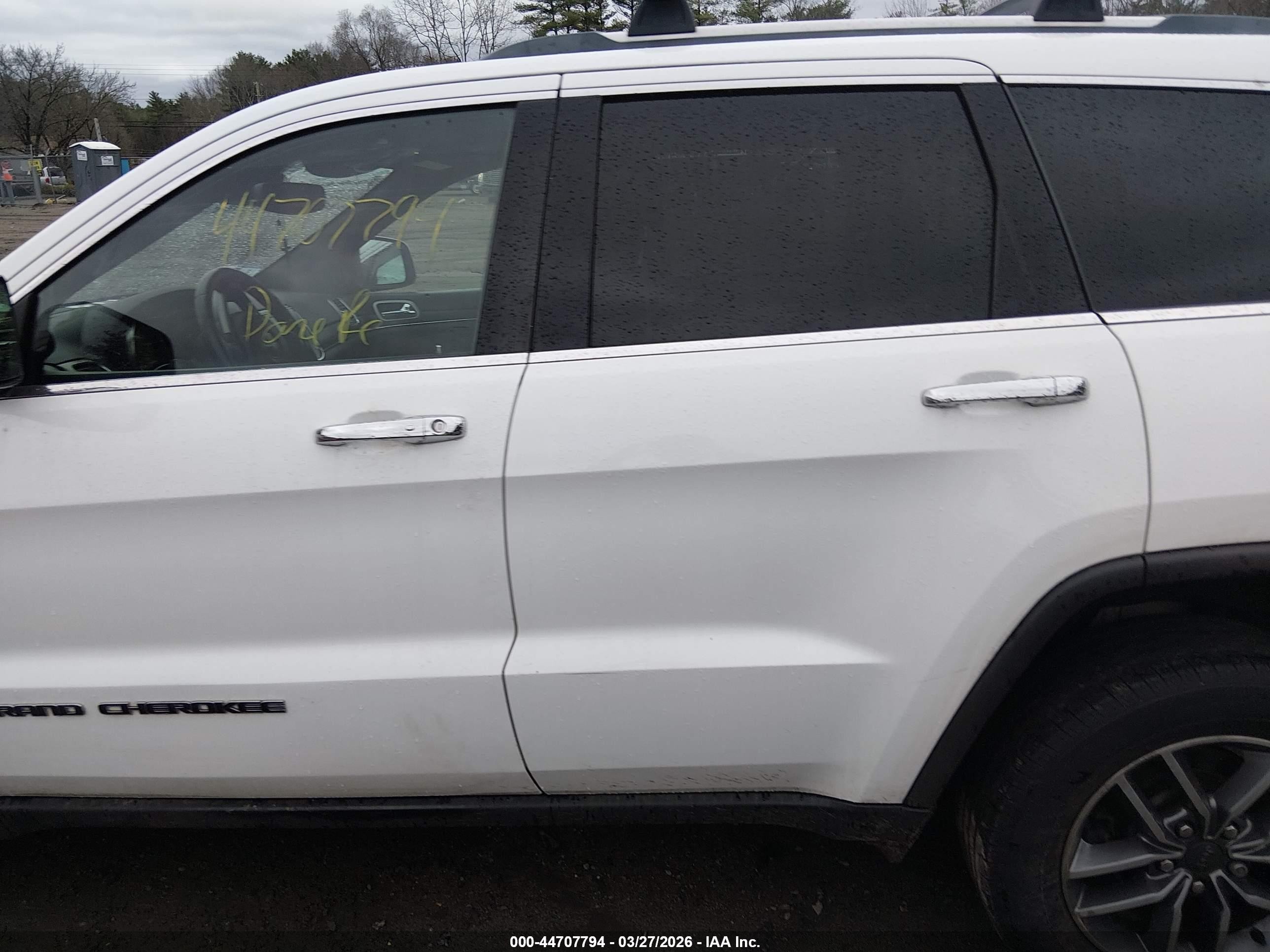 2020 Jeep Grand Cherokee Limited 4x4 White vin: 1C4RJFBG6LC210929