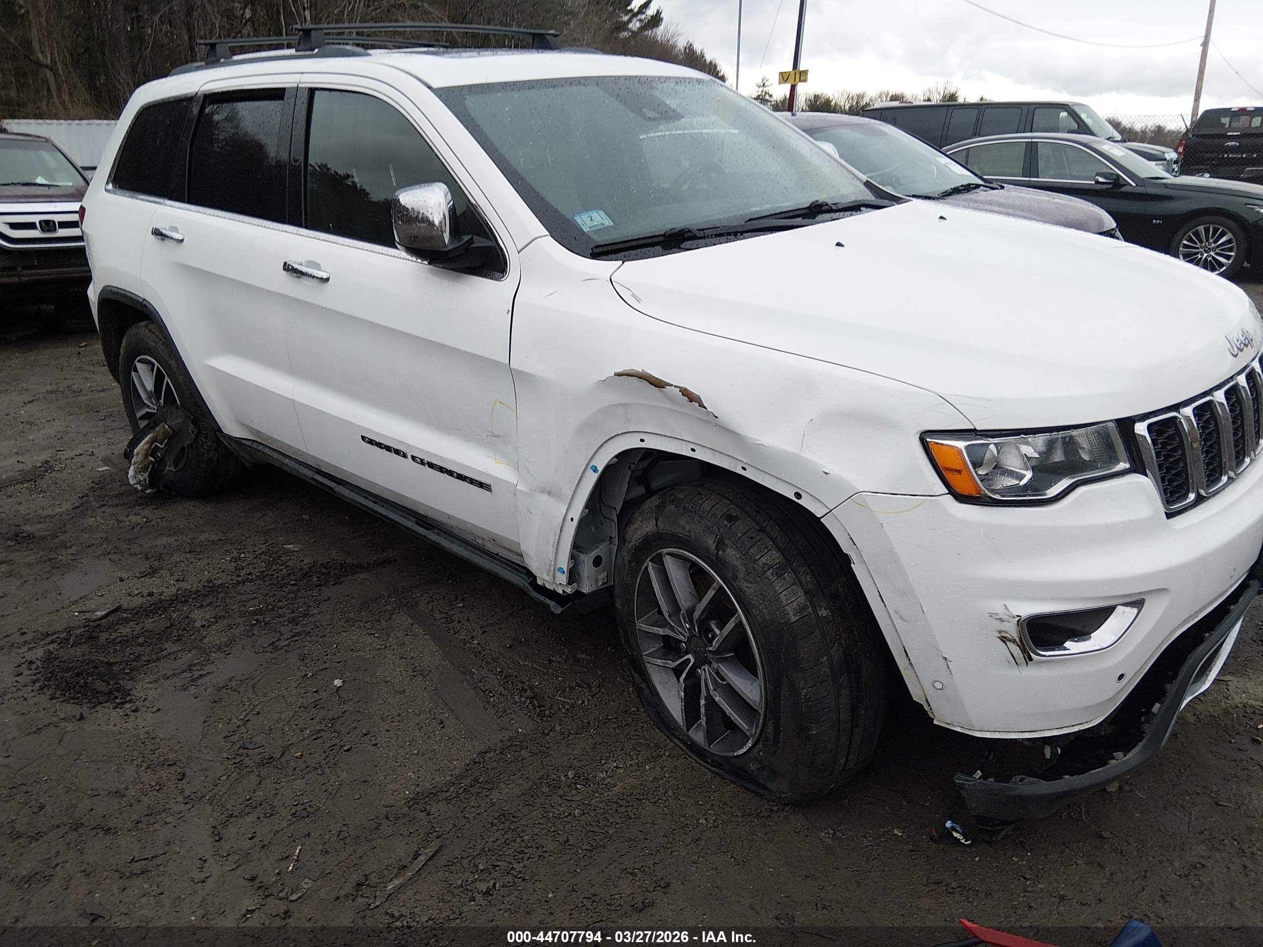 2020 Jeep Grand Cherokee Limited 4x4 White vin: 1C4RJFBG6LC210929
