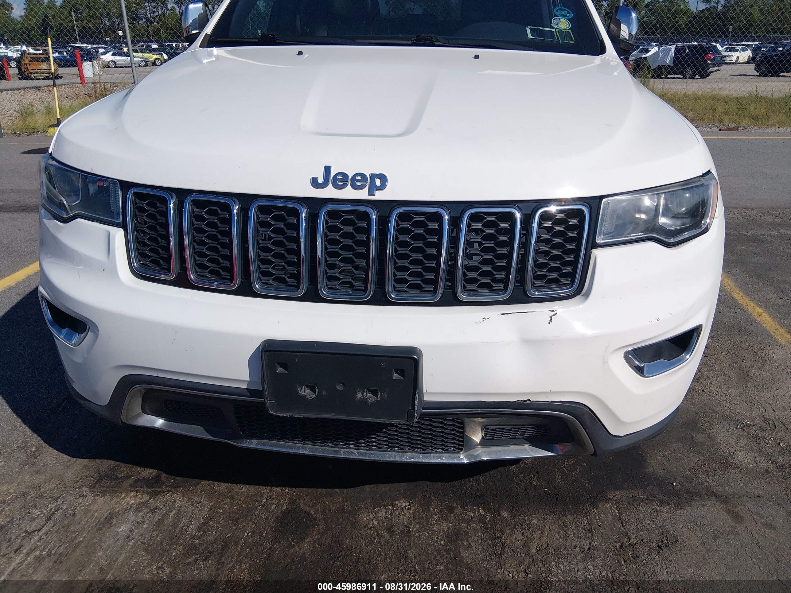 2020 Jeep Grand Cherokee Limited 4x4 White vin: 1C4RJFBG6LC388162