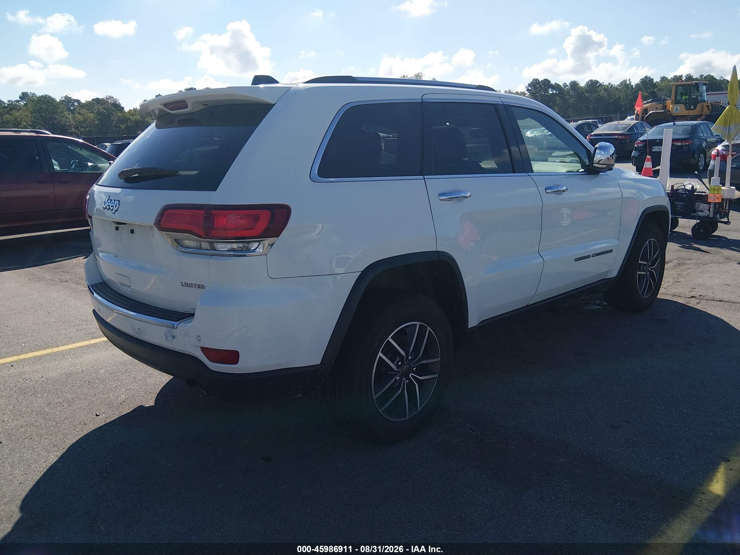 2020 Jeep Grand Cherokee Limited 4x4 White vin: 1C4RJFBG6LC388162