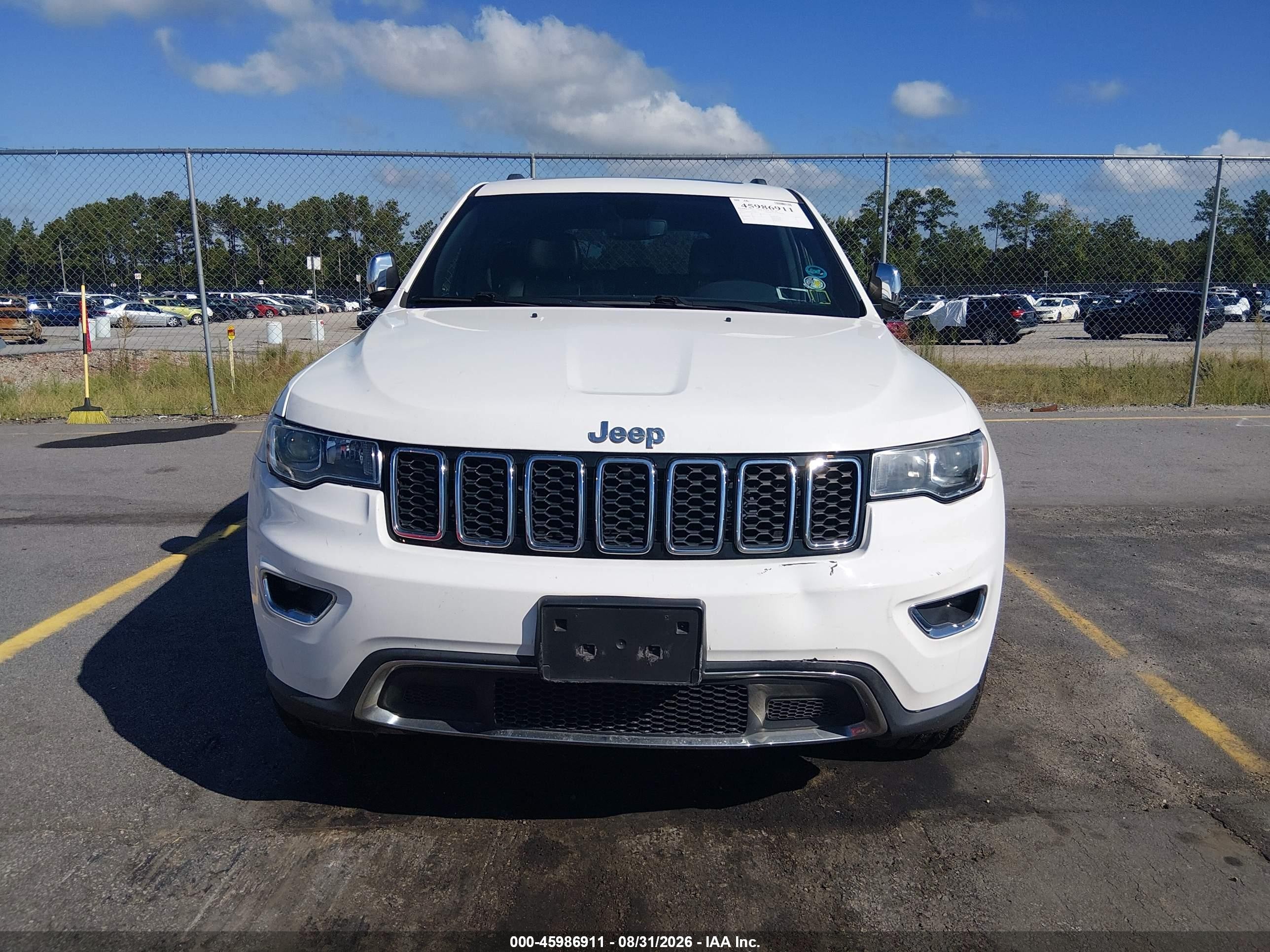 2020 Jeep Grand Cherokee Limited 4x4 White vin: 1C4RJFBG6LC388162