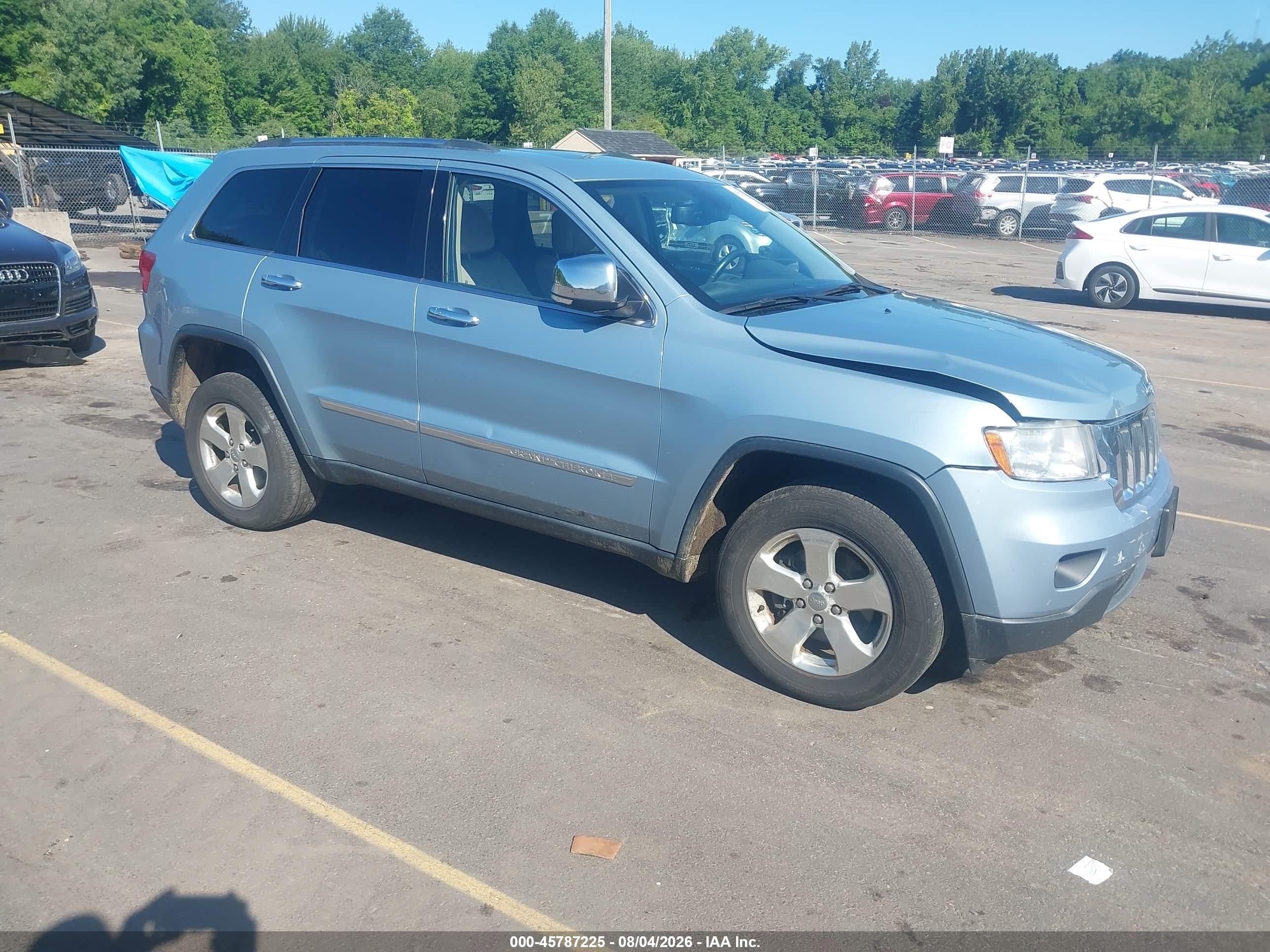 2013 Jeep Grand Cherokee Limited Light Blue vin: 1C4RJFBG7DC503658