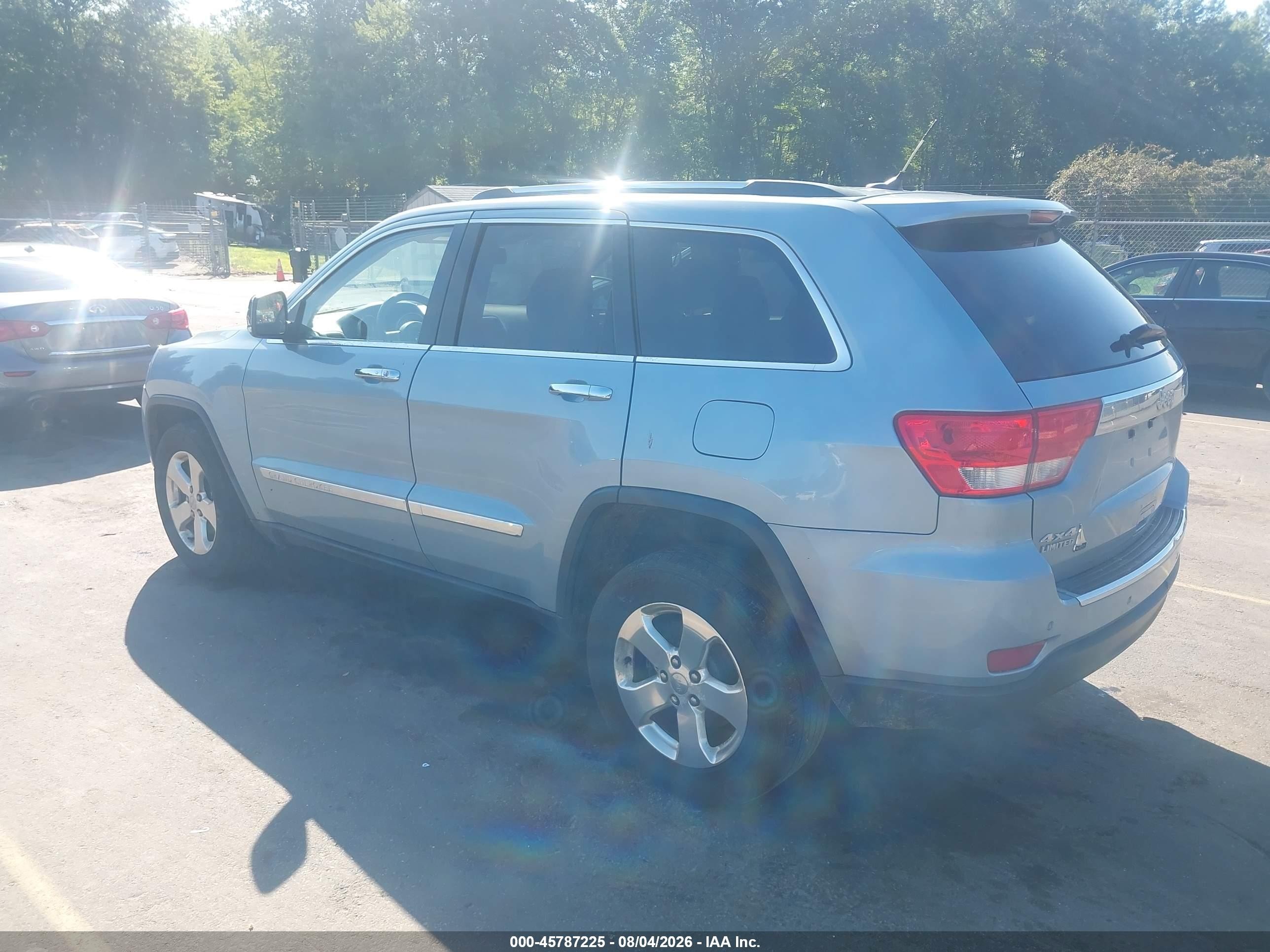 2013 Jeep Grand Cherokee Limited Light Blue vin: 1C4RJFBG7DC503658