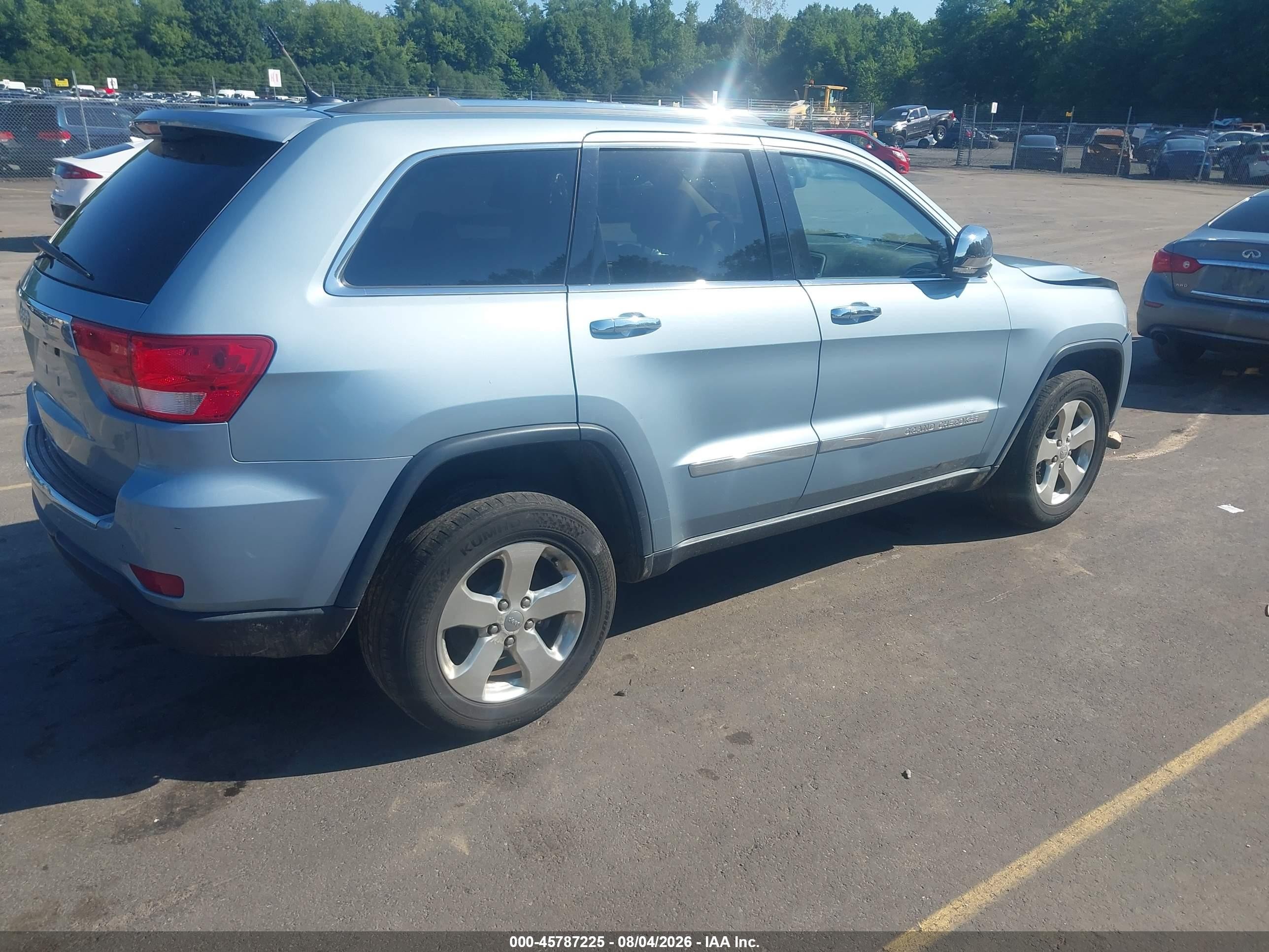 2013 Jeep Grand Cherokee Limited Light Blue vin: 1C4RJFBG7DC503658