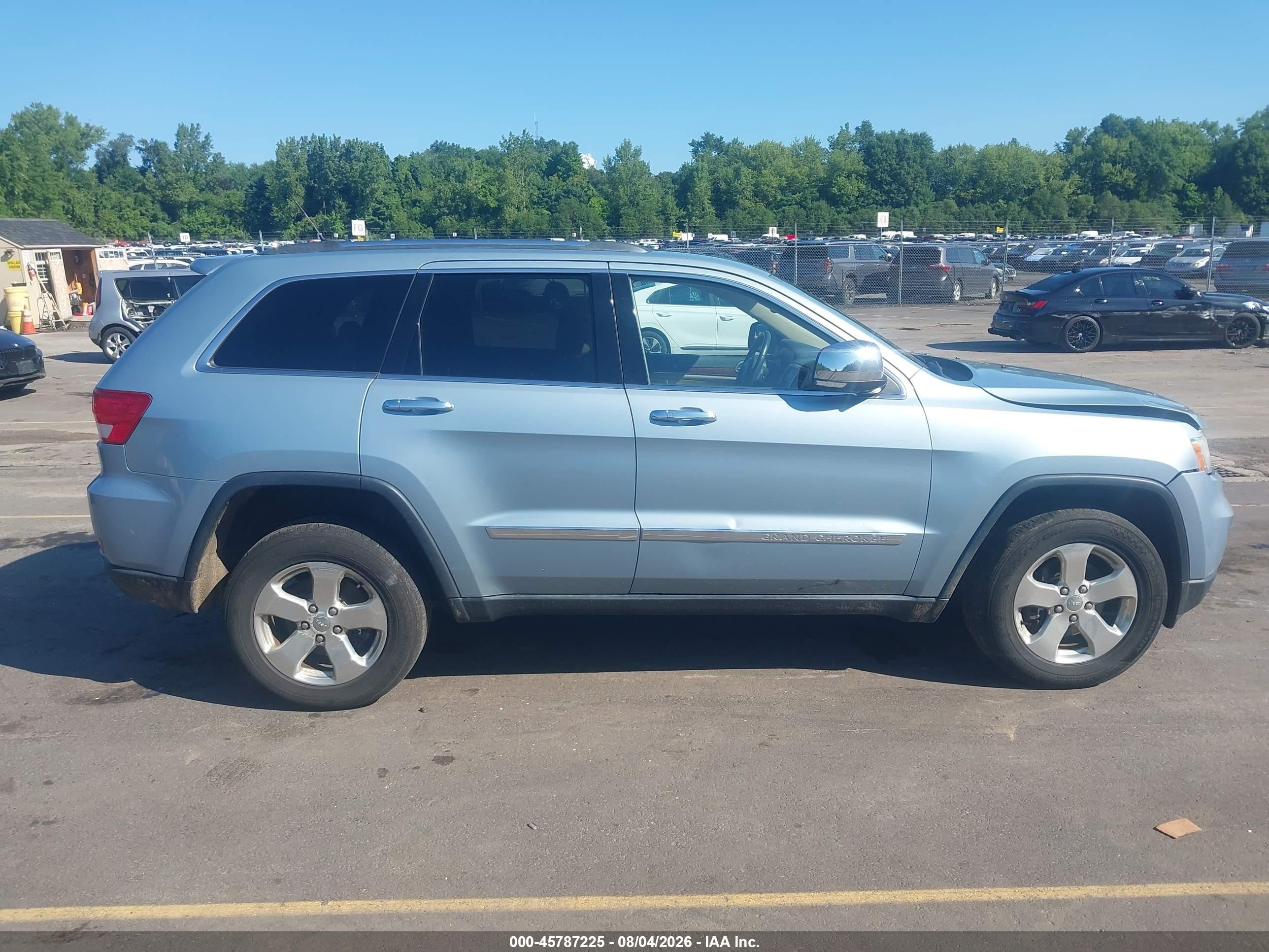 2013 Jeep Grand Cherokee Limited Light Blue vin: 1C4RJFBG7DC503658