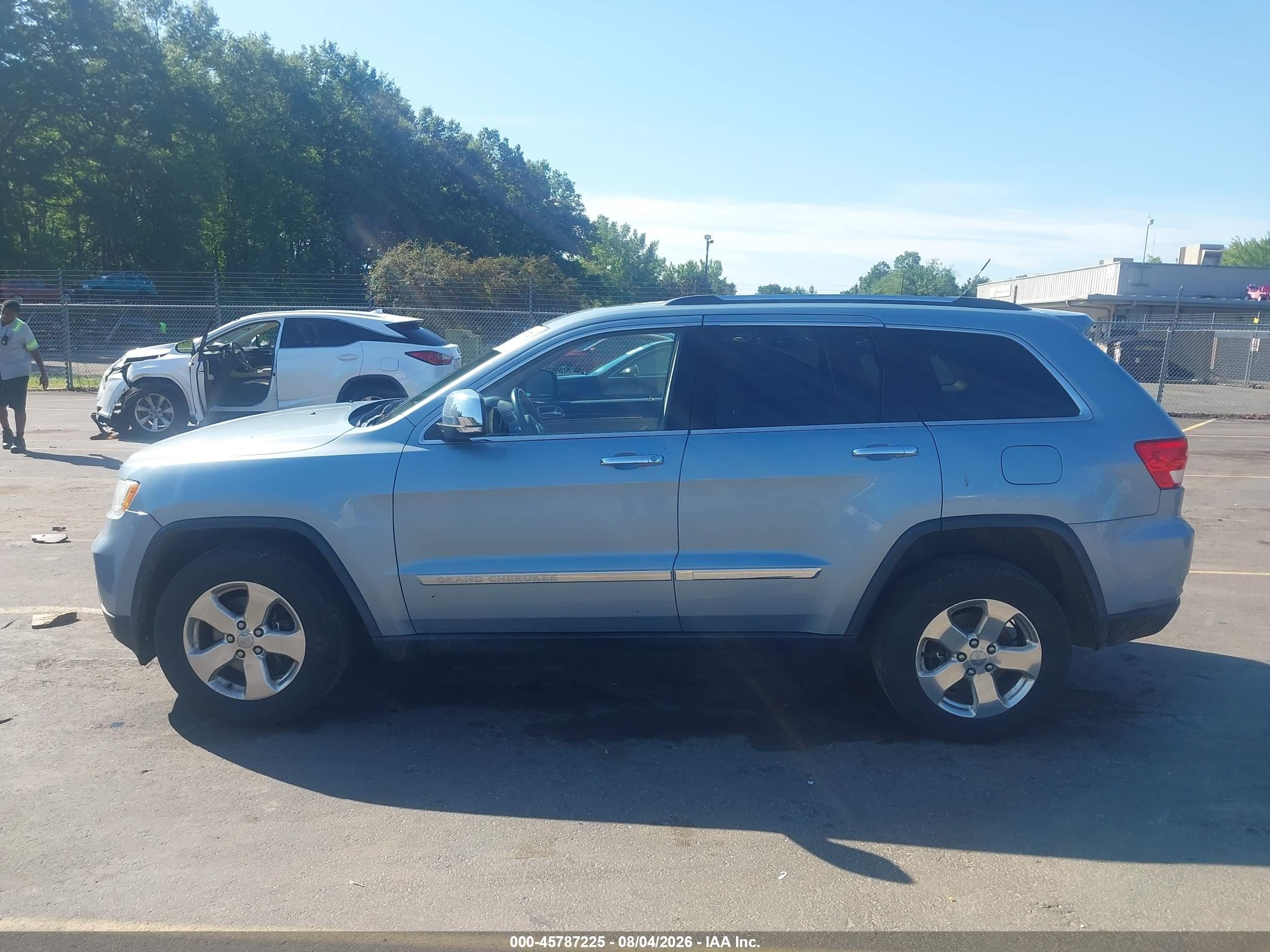 2013 Jeep Grand Cherokee Limited Light Blue vin: 1C4RJFBG7DC503658