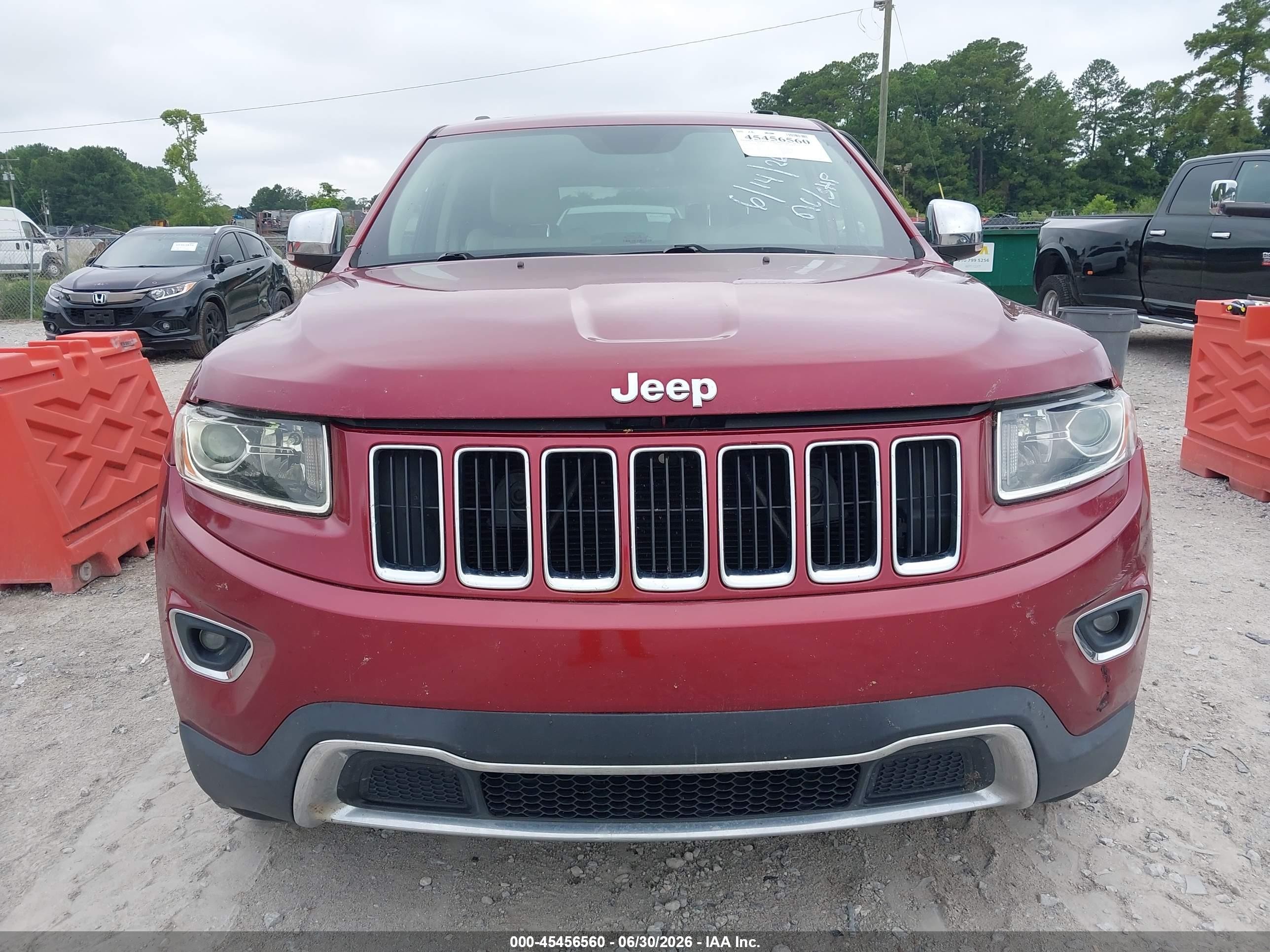 2014 Jeep Grand Cherokee Limited Maroon vin: 1C4RJFBG7EC106713