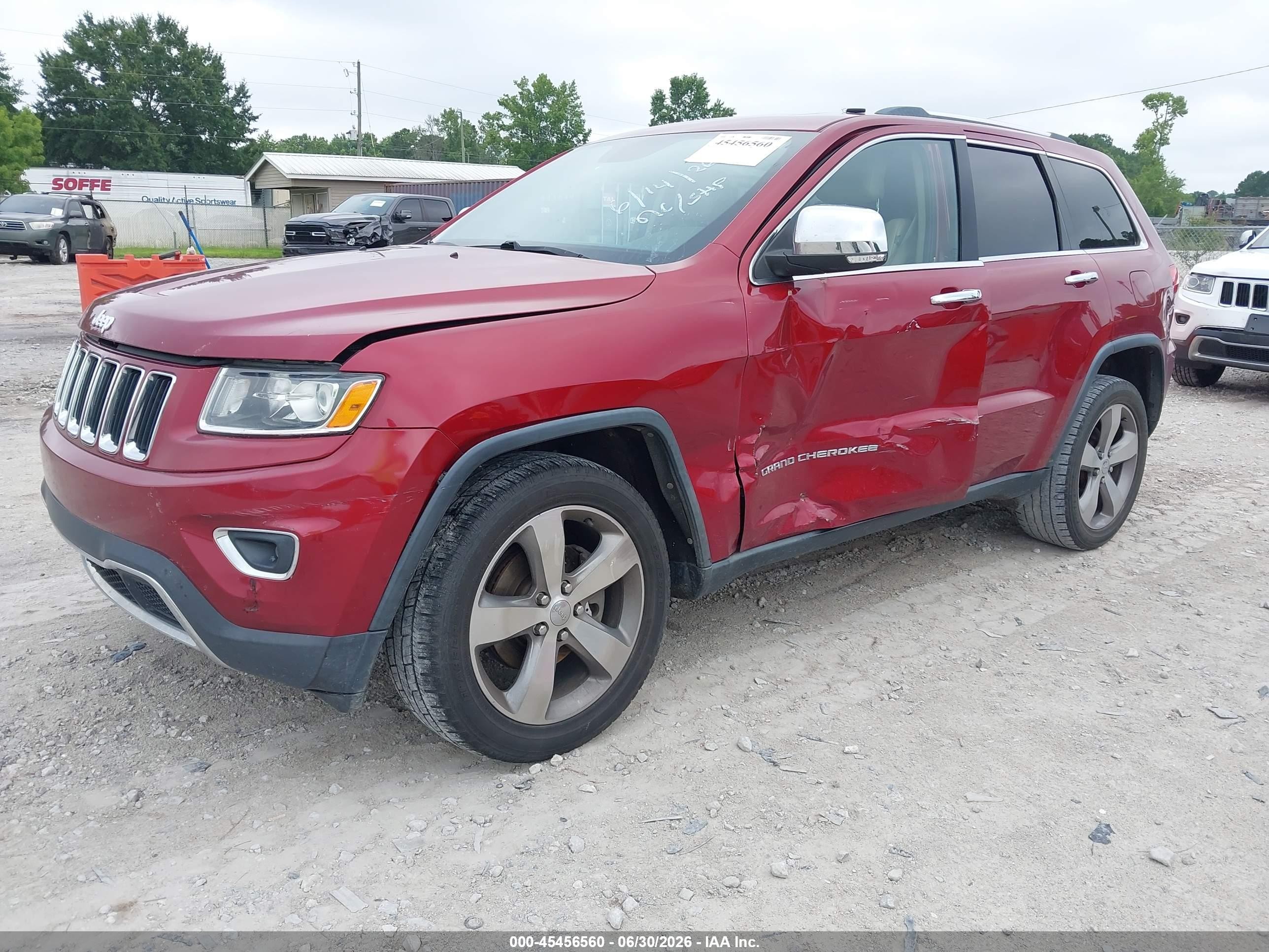 2014 Jeep Grand Cherokee Limited Maroon vin: 1C4RJFBG7EC106713