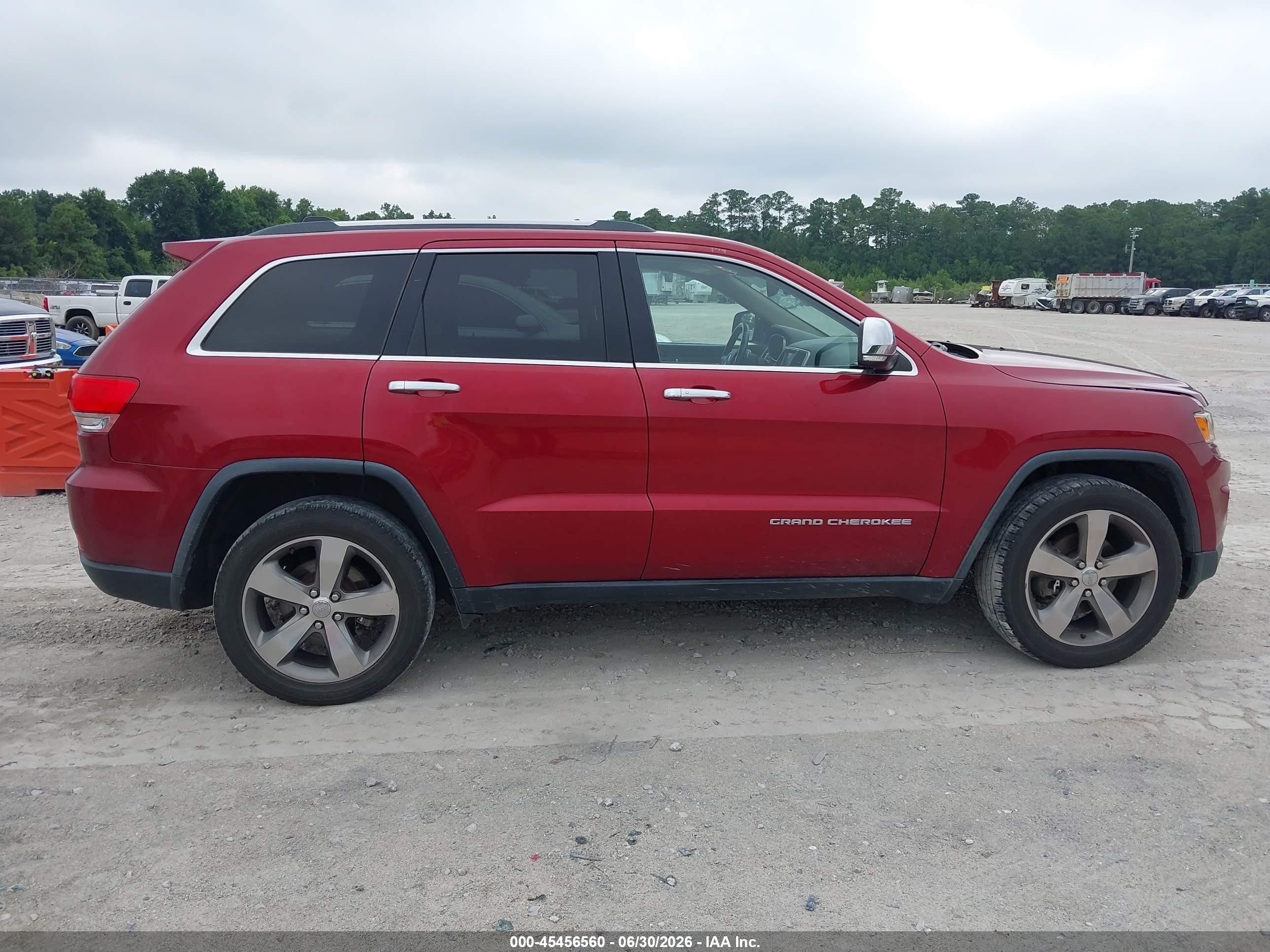 2014 Jeep Grand Cherokee Limited Maroon vin: 1C4RJFBG7EC106713