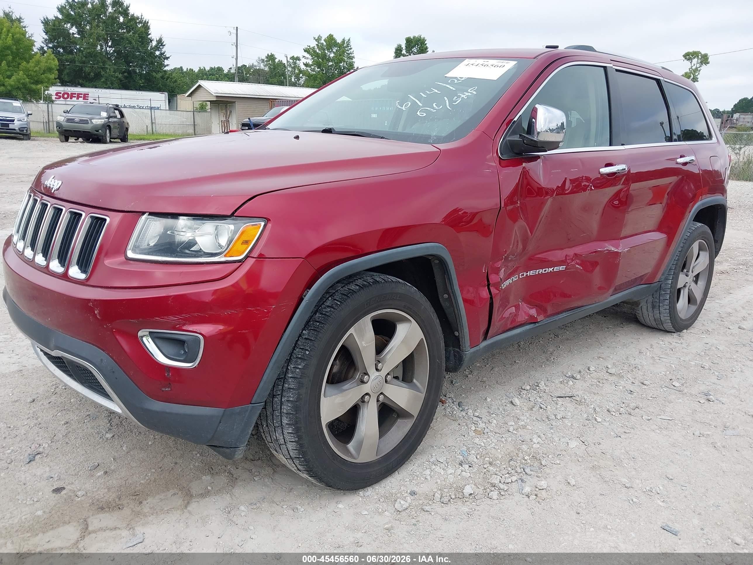 2014 Jeep Grand Cherokee Limited Maroon vin: 1C4RJFBG7EC106713