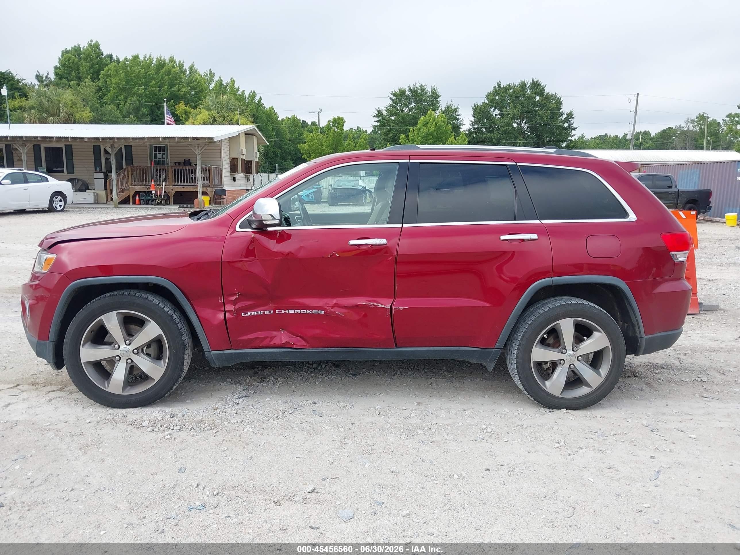 2014 Jeep Grand Cherokee Limited Maroon vin: 1C4RJFBG7EC106713