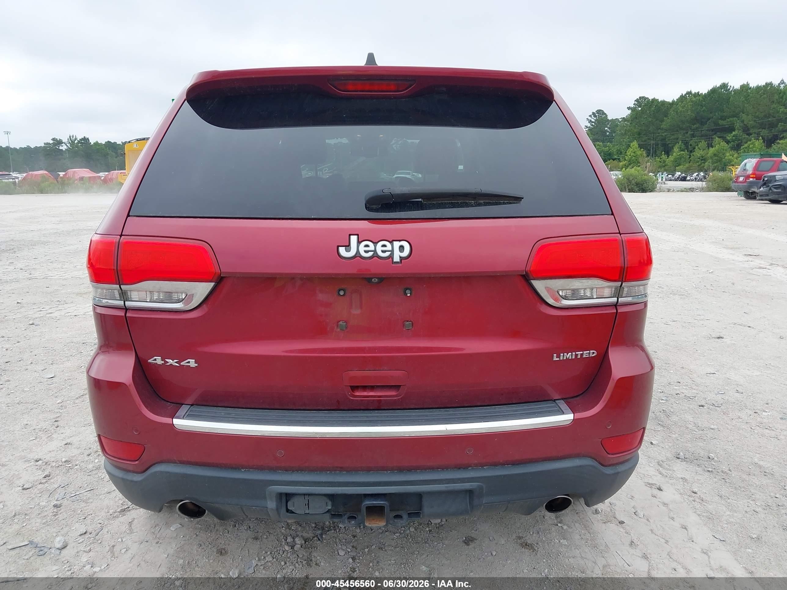 2014 Jeep Grand Cherokee Limited Maroon vin: 1C4RJFBG7EC106713