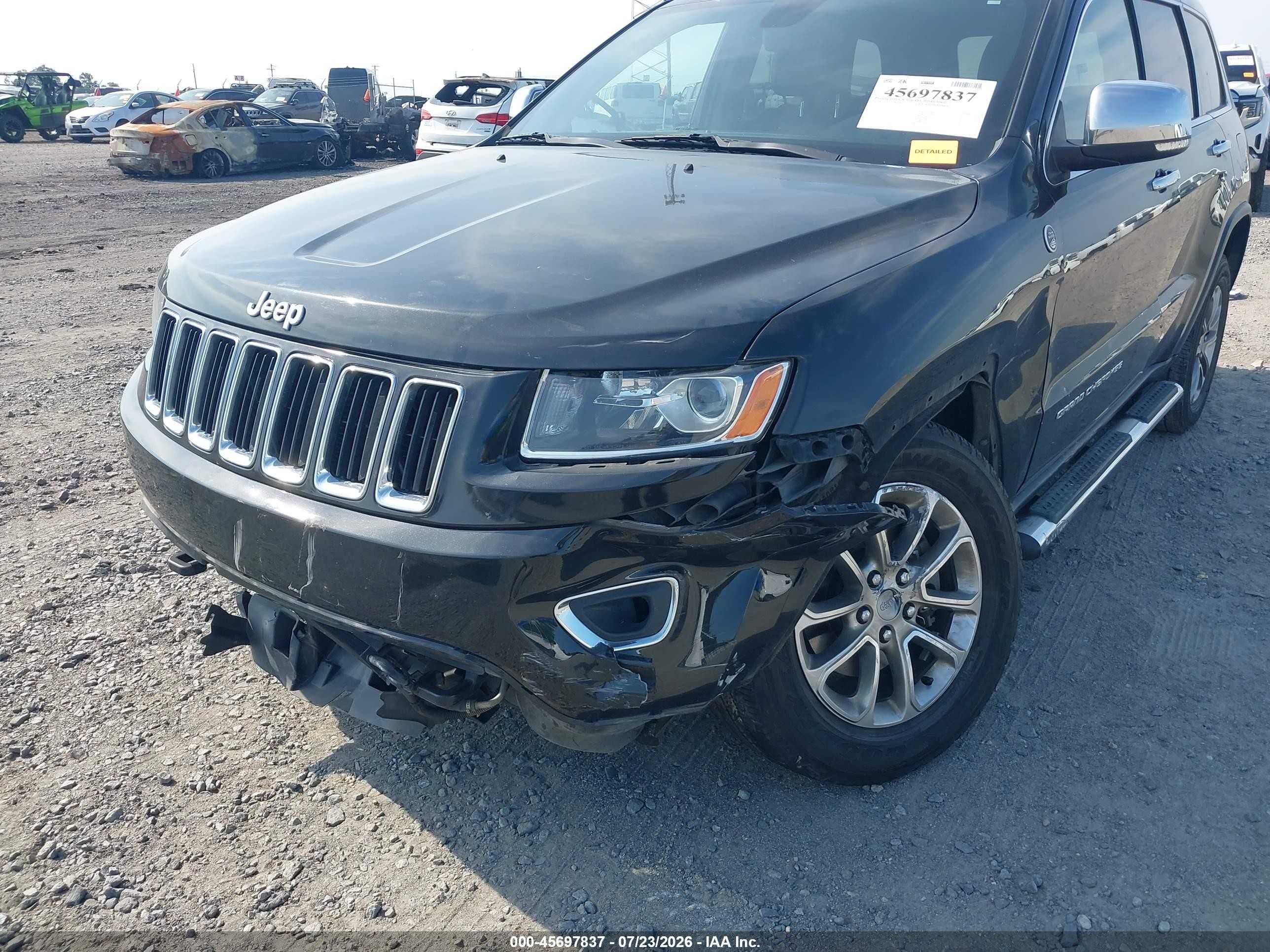 2014 Jeep Grand Cherokee Limited Black vin: 1C4RJFBG7EC195523