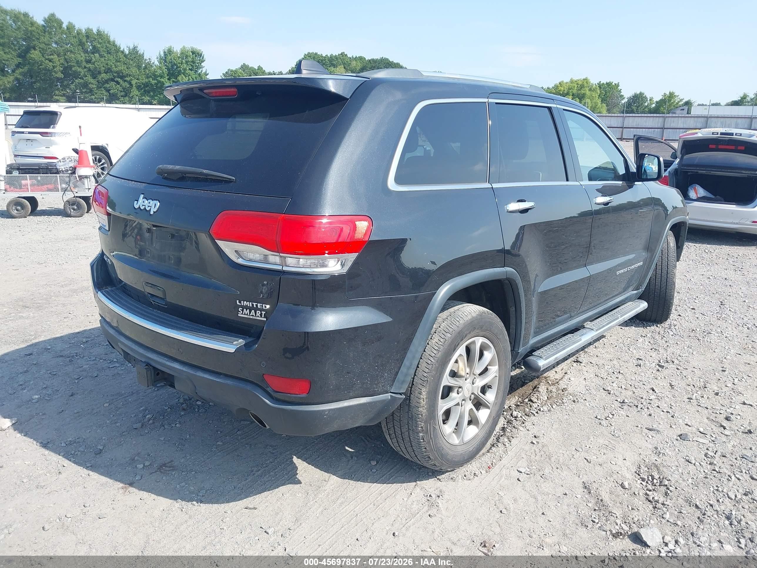 2014 Jeep Grand Cherokee Limited Black vin: 1C4RJFBG7EC195523