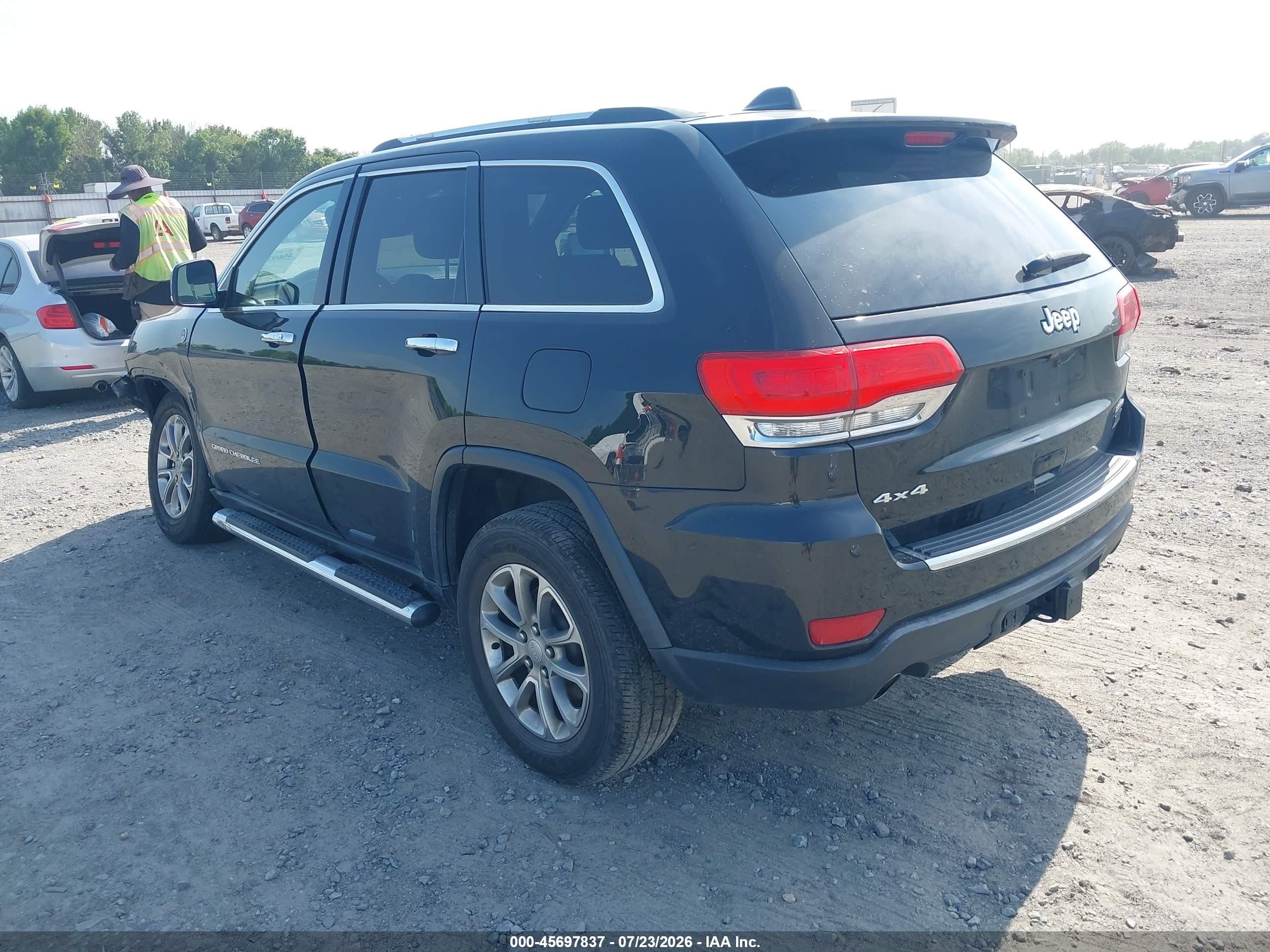 2014 Jeep Grand Cherokee Limited Black vin: 1C4RJFBG7EC195523
