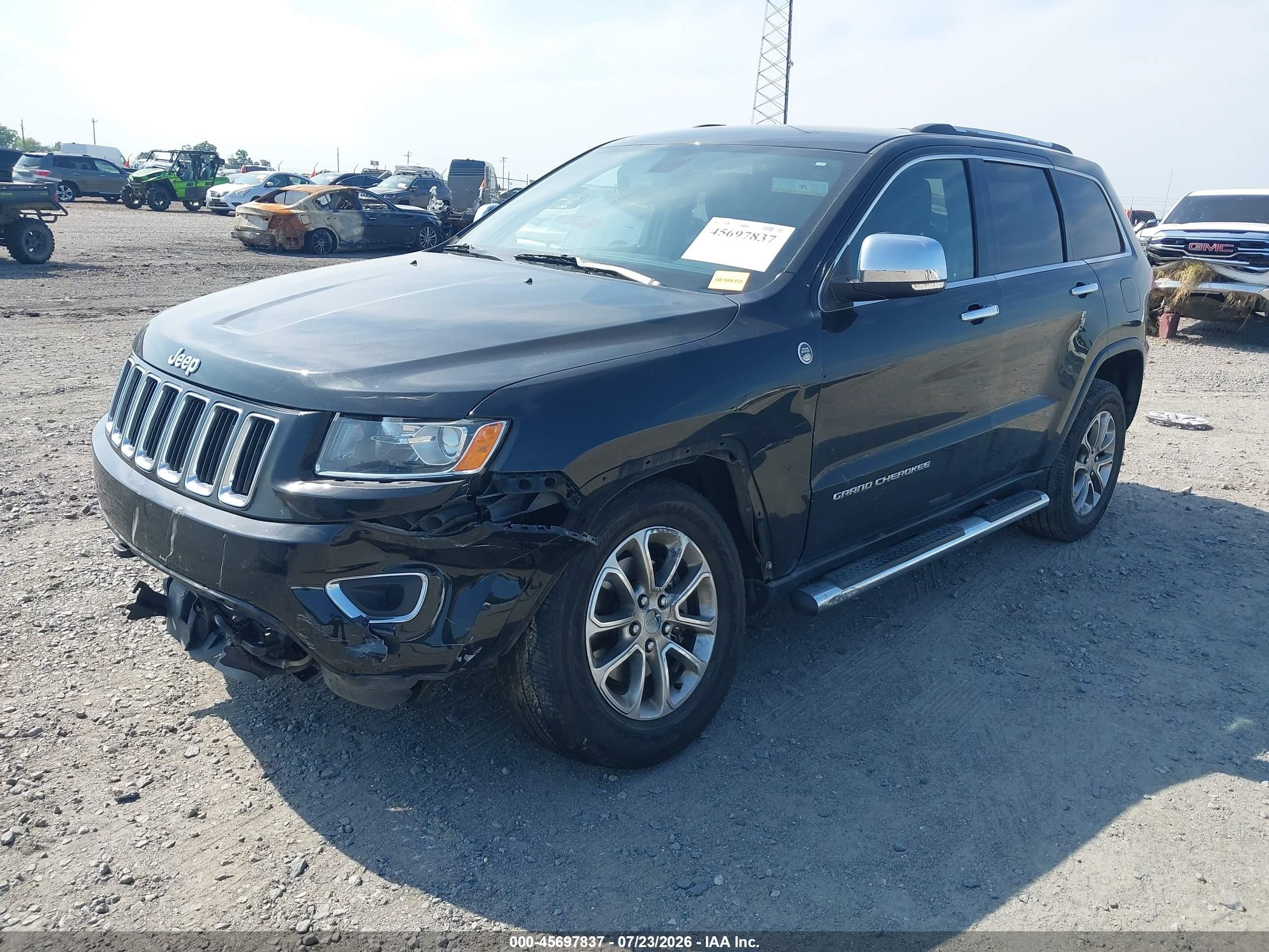 2014 Jeep Grand Cherokee Limited Black vin: 1C4RJFBG7EC195523