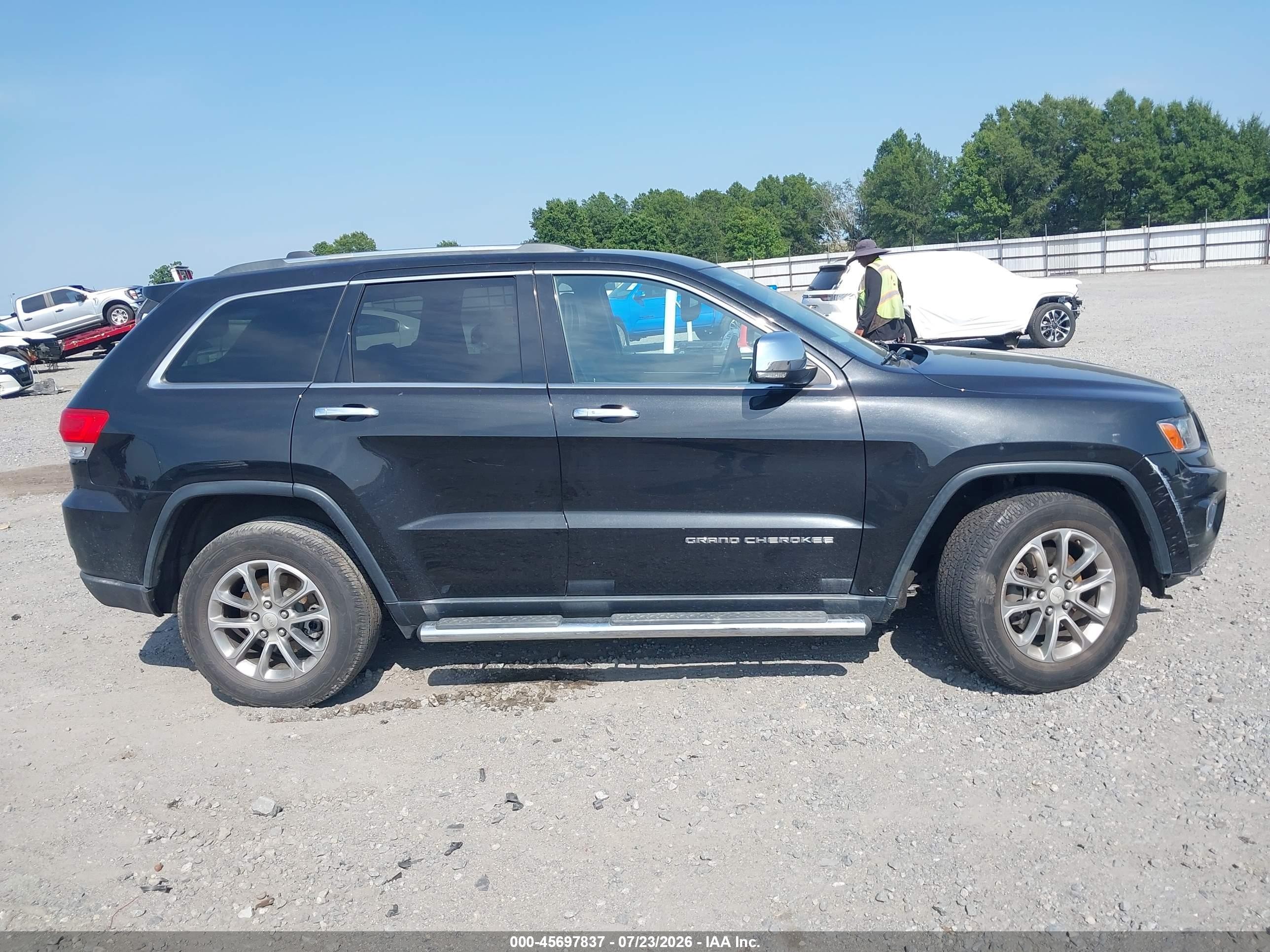 2014 Jeep Grand Cherokee Limited Black vin: 1C4RJFBG7EC195523