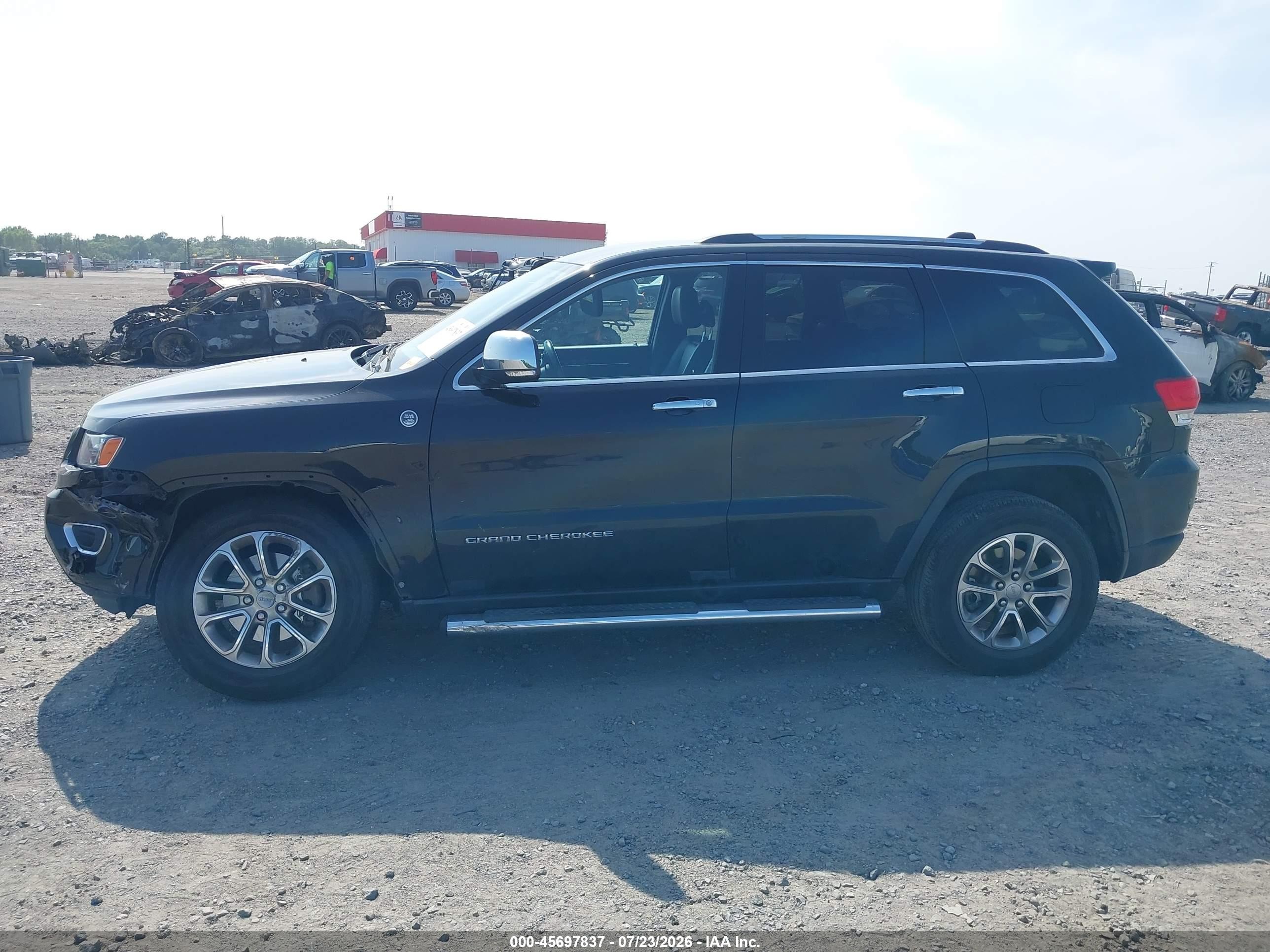 2014 Jeep Grand Cherokee Limited Black vin: 1C4RJFBG7EC195523