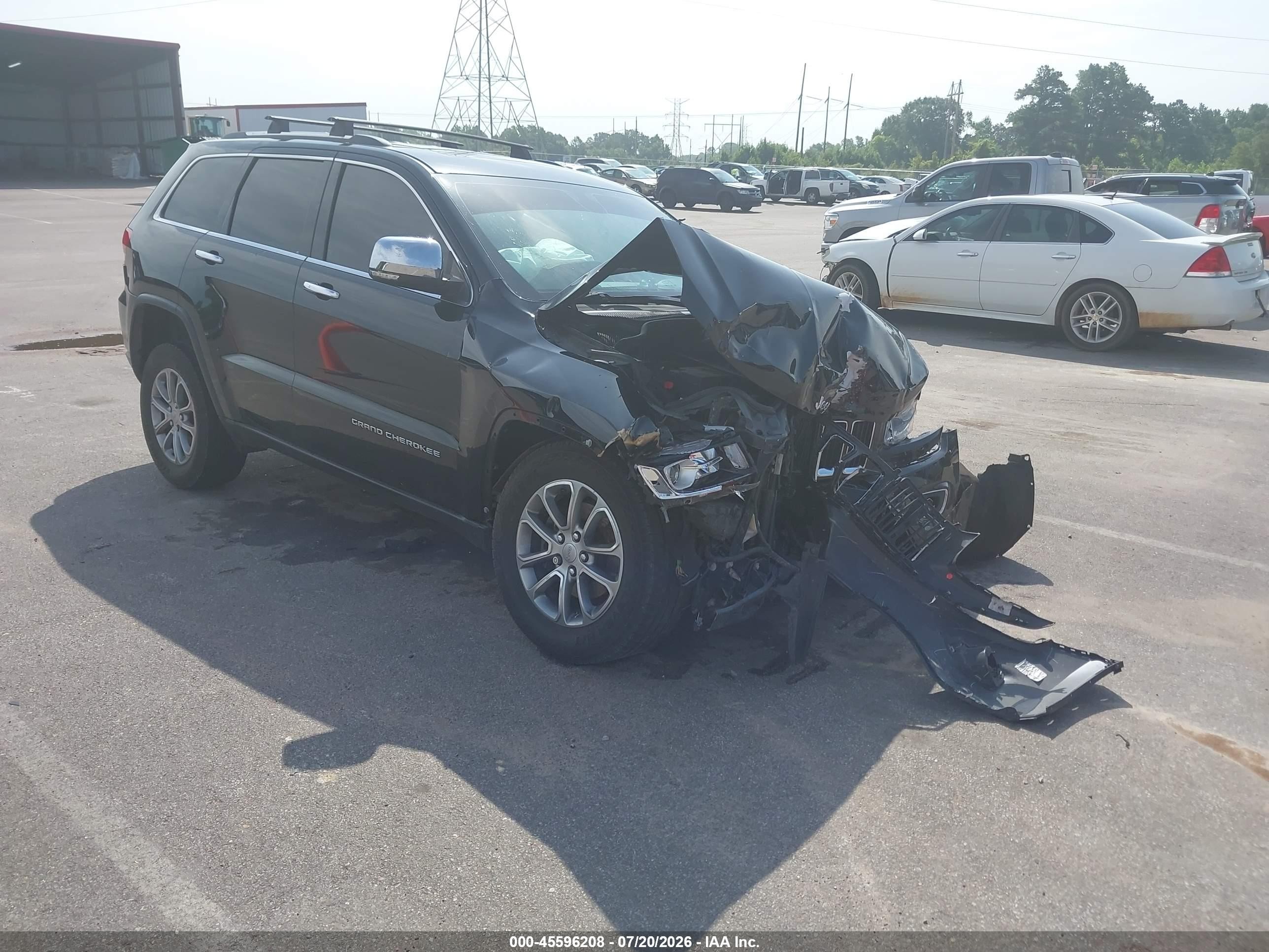 2014 Jeep Grand Cherokee Limited Black vin: 1C4RJFBG7EC200218