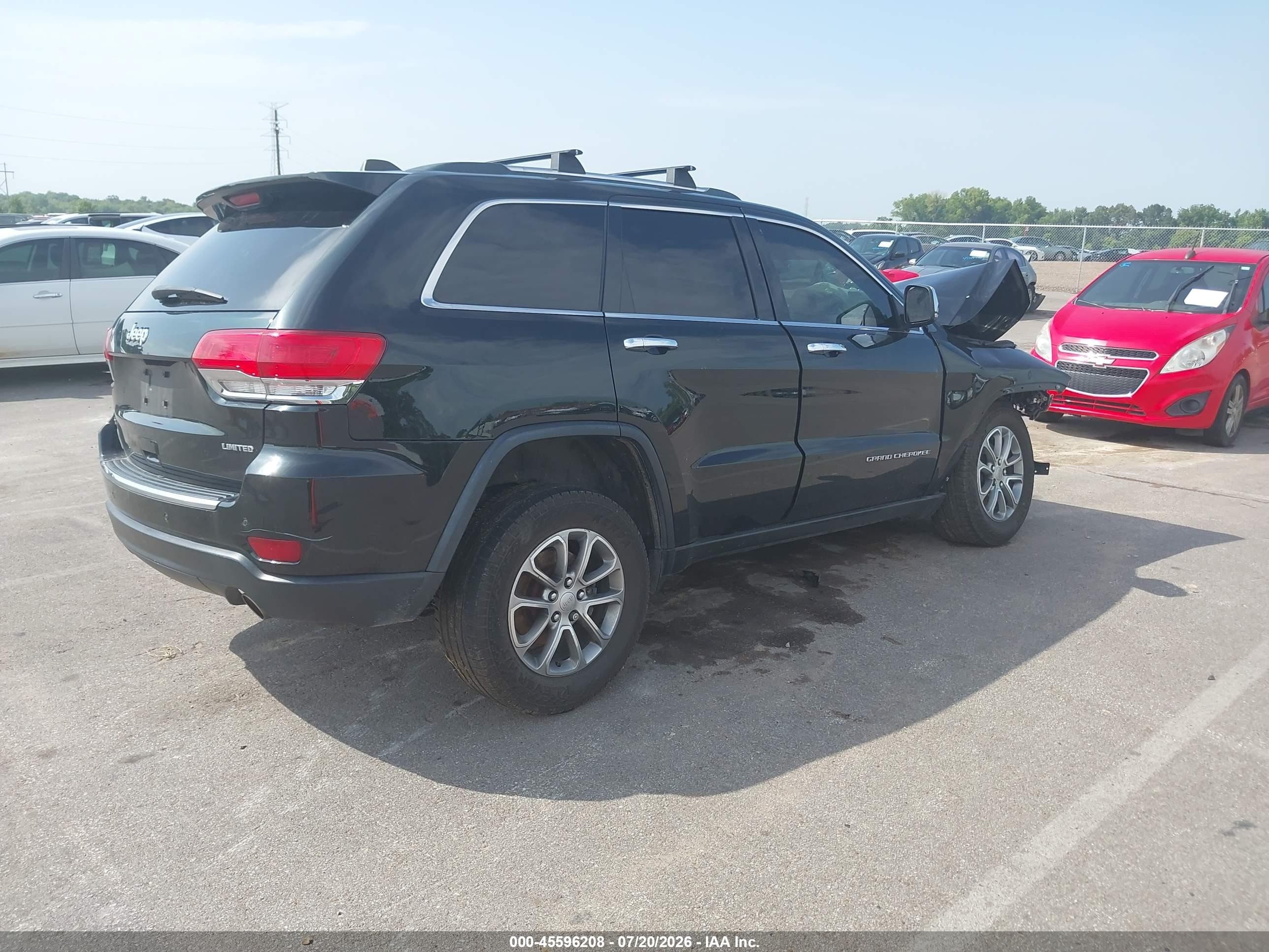 2014 Jeep Grand Cherokee Limited Black vin: 1C4RJFBG7EC200218