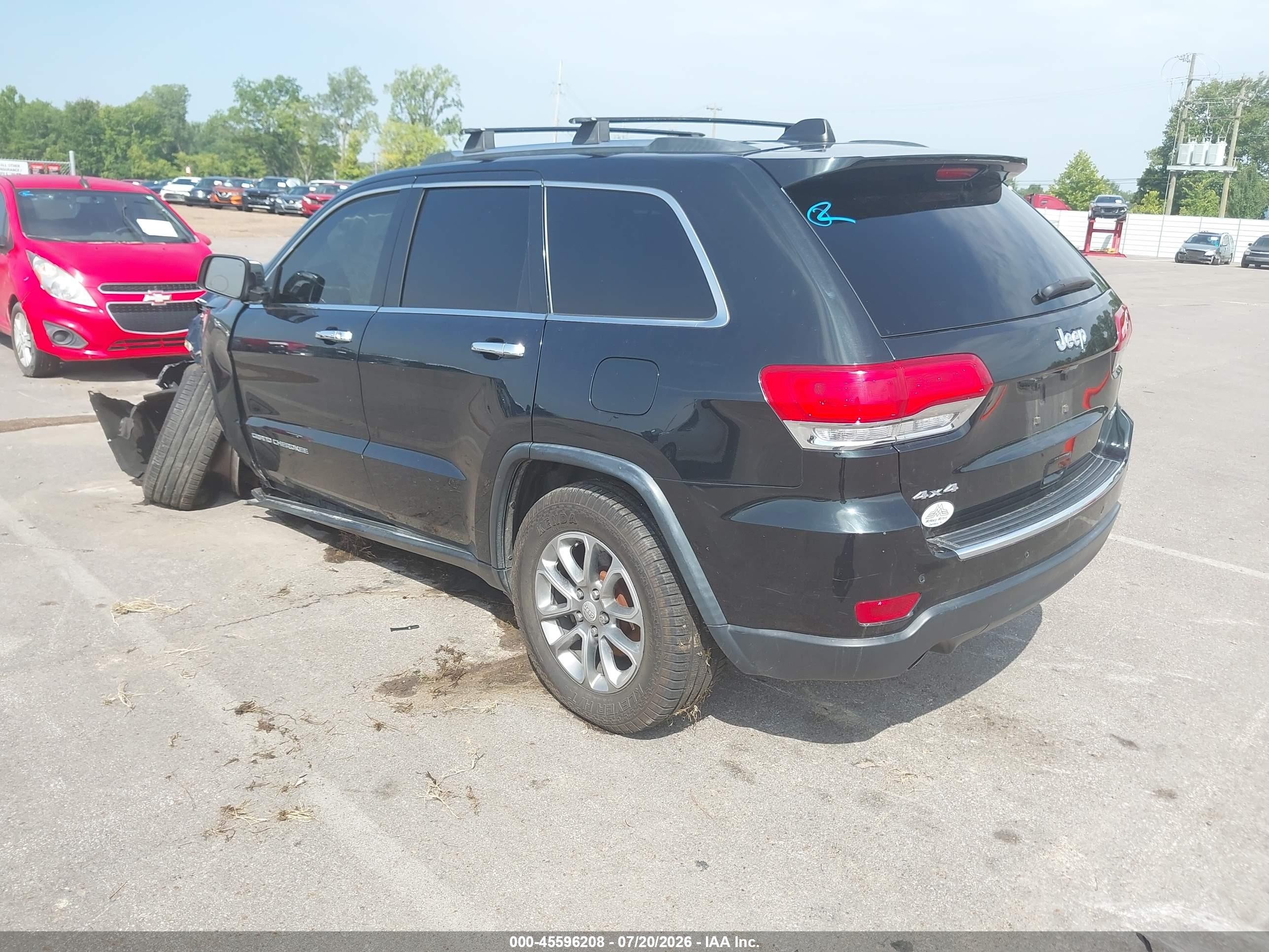 2014 Jeep Grand Cherokee Limited Black vin: 1C4RJFBG7EC200218