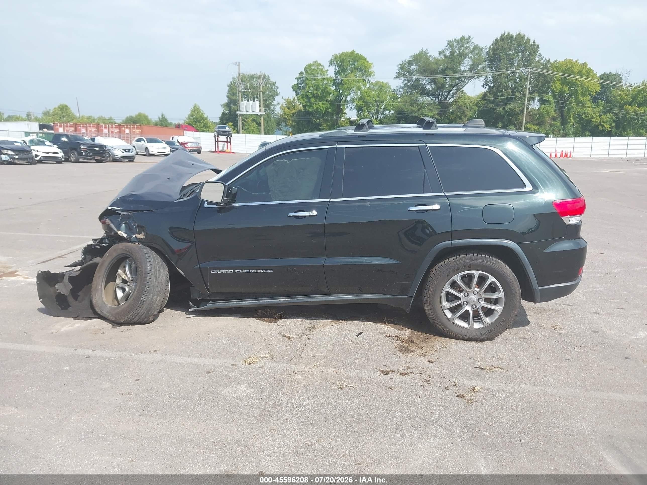 2014 Jeep Grand Cherokee Limited Black vin: 1C4RJFBG7EC200218