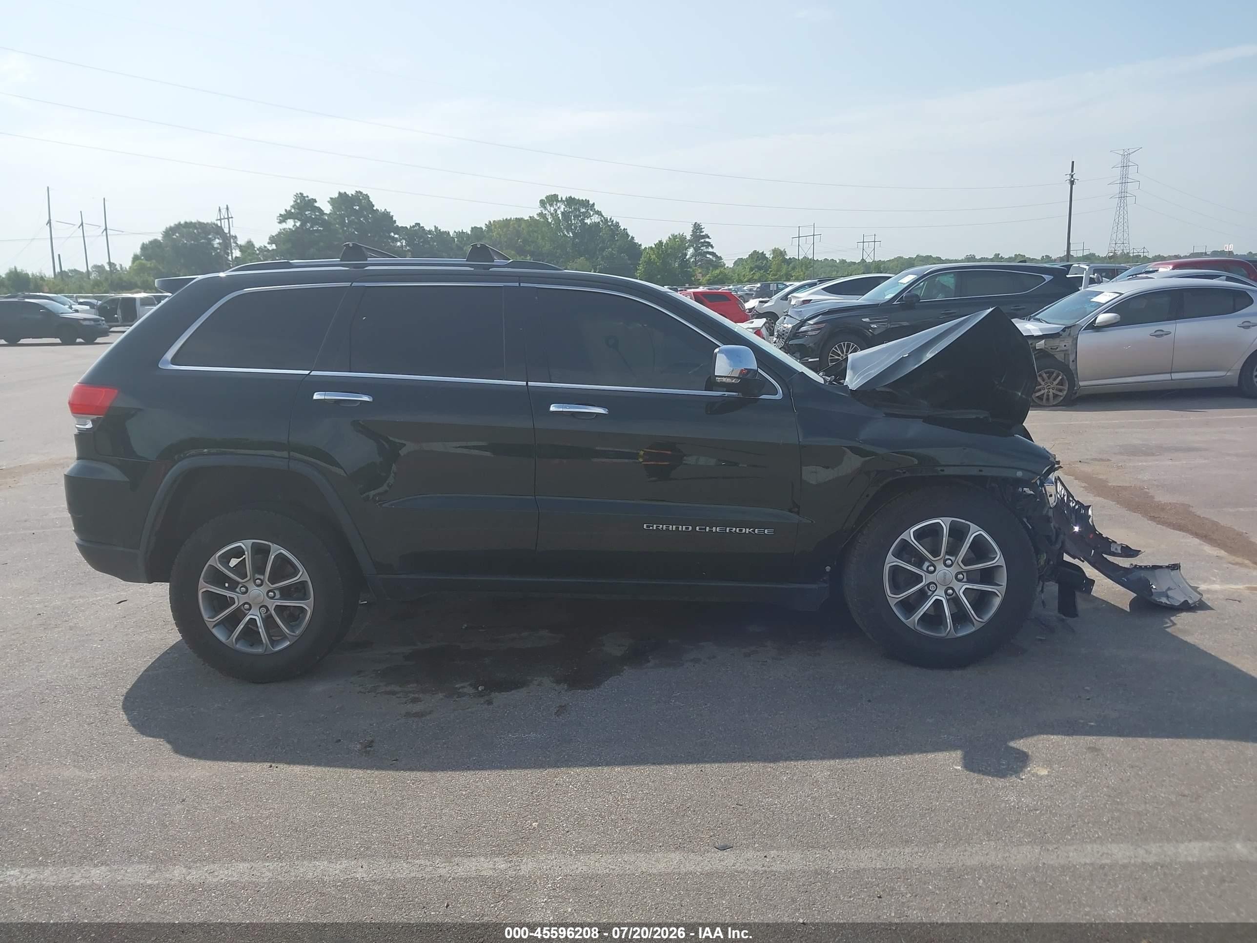 2014 Jeep Grand Cherokee Limited Black vin: 1C4RJFBG7EC200218