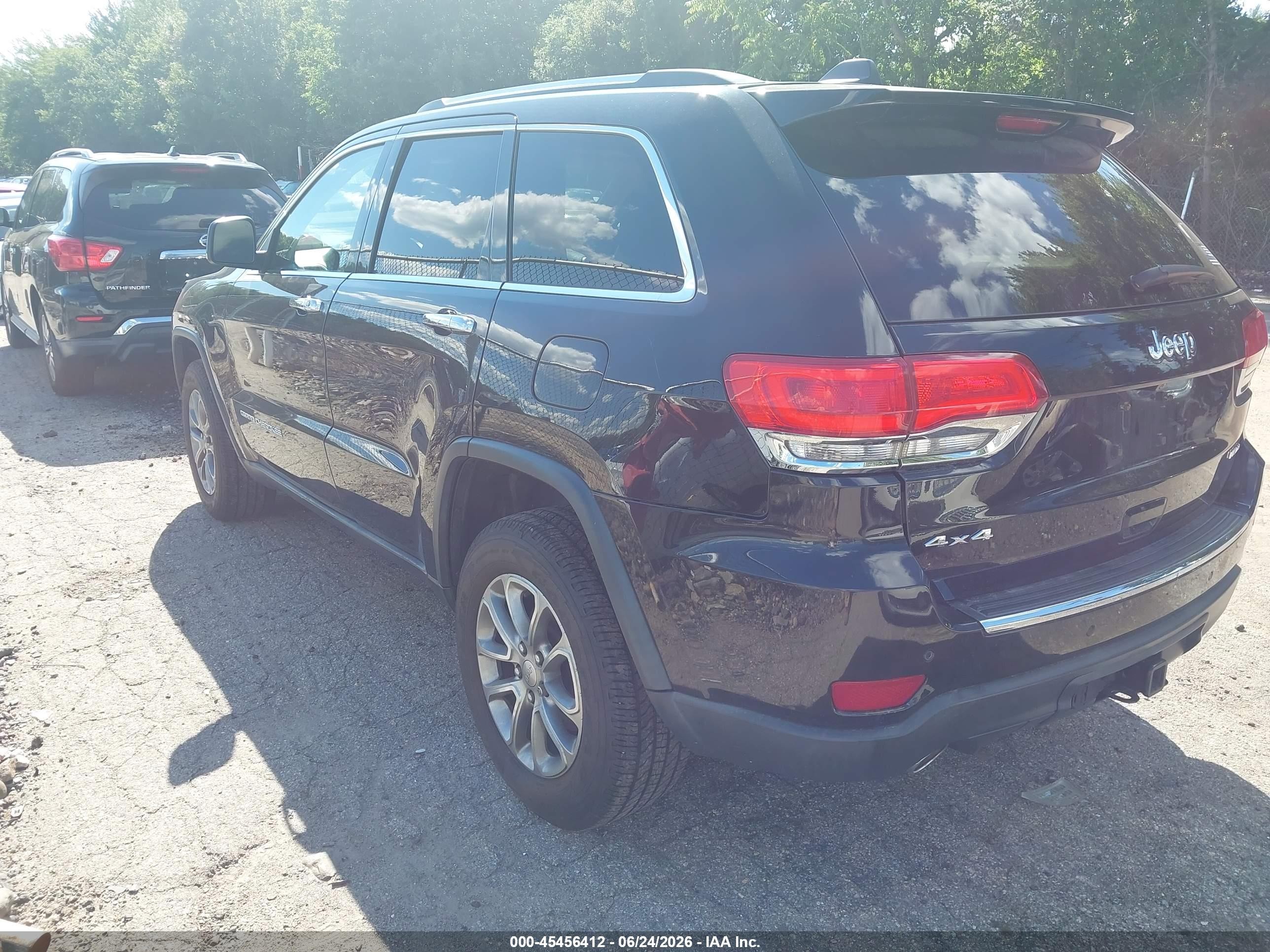 2014 Jeep Grand Cherokee Limited Black vin: 1C4RJFBG7EC211851