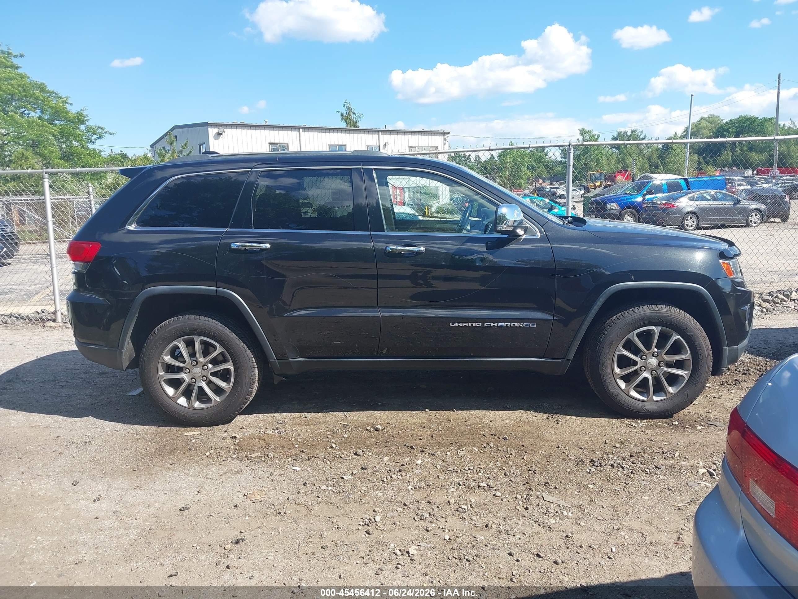 2014 Jeep Grand Cherokee Limited Black vin: 1C4RJFBG7EC211851