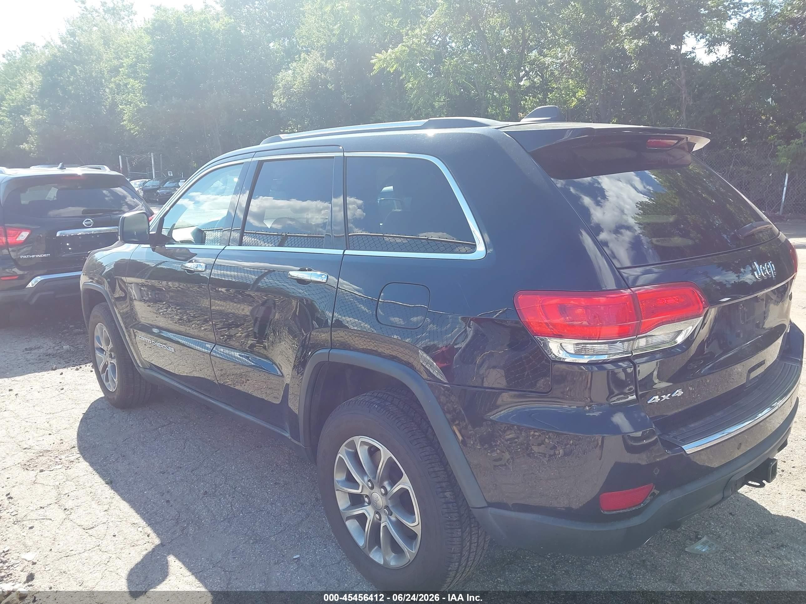 2014 Jeep Grand Cherokee Limited Black vin: 1C4RJFBG7EC211851
