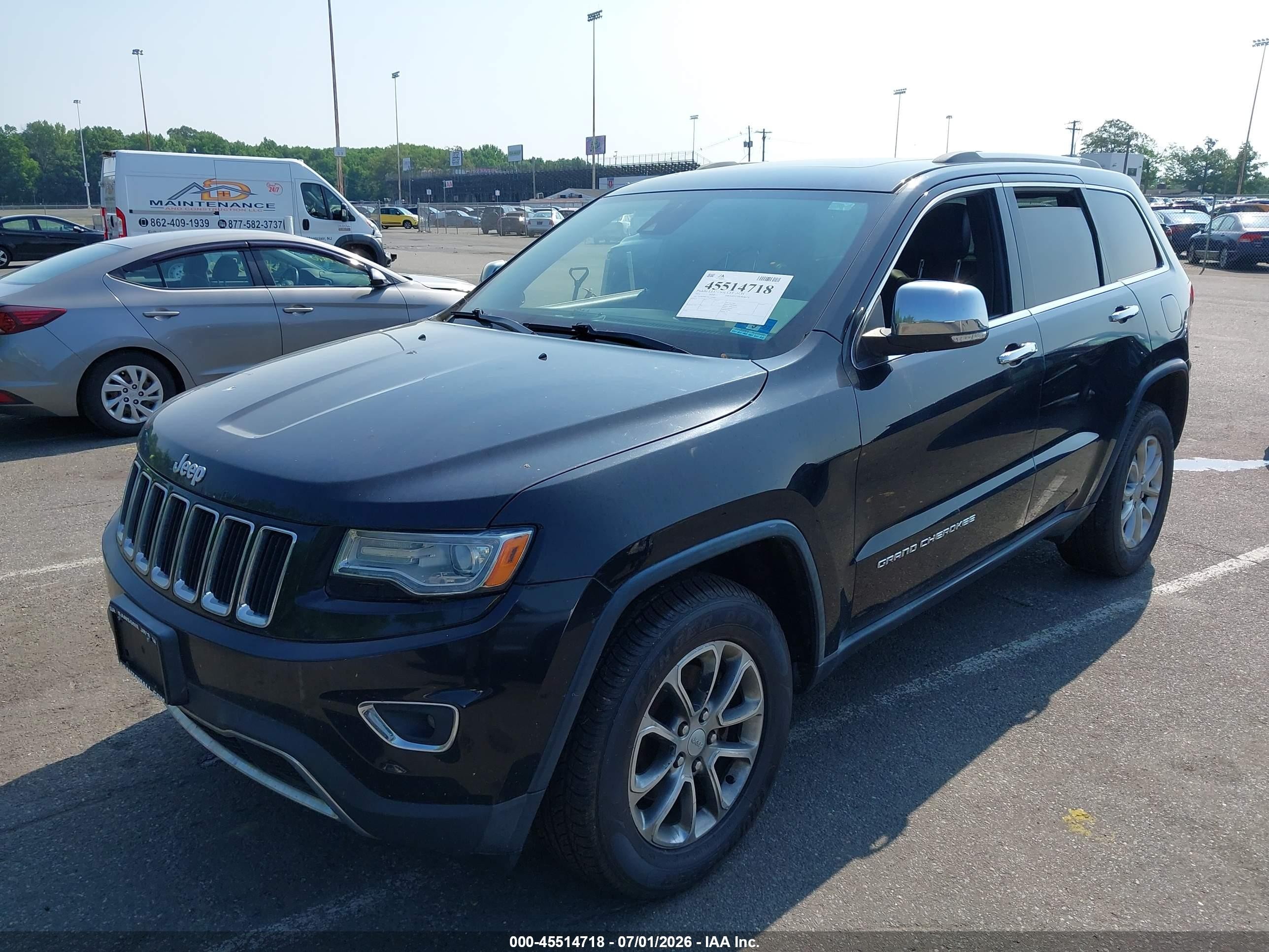 2014 Jeep Grand Cherokee Limited Black vin: 1C4RJFBG7EC226060