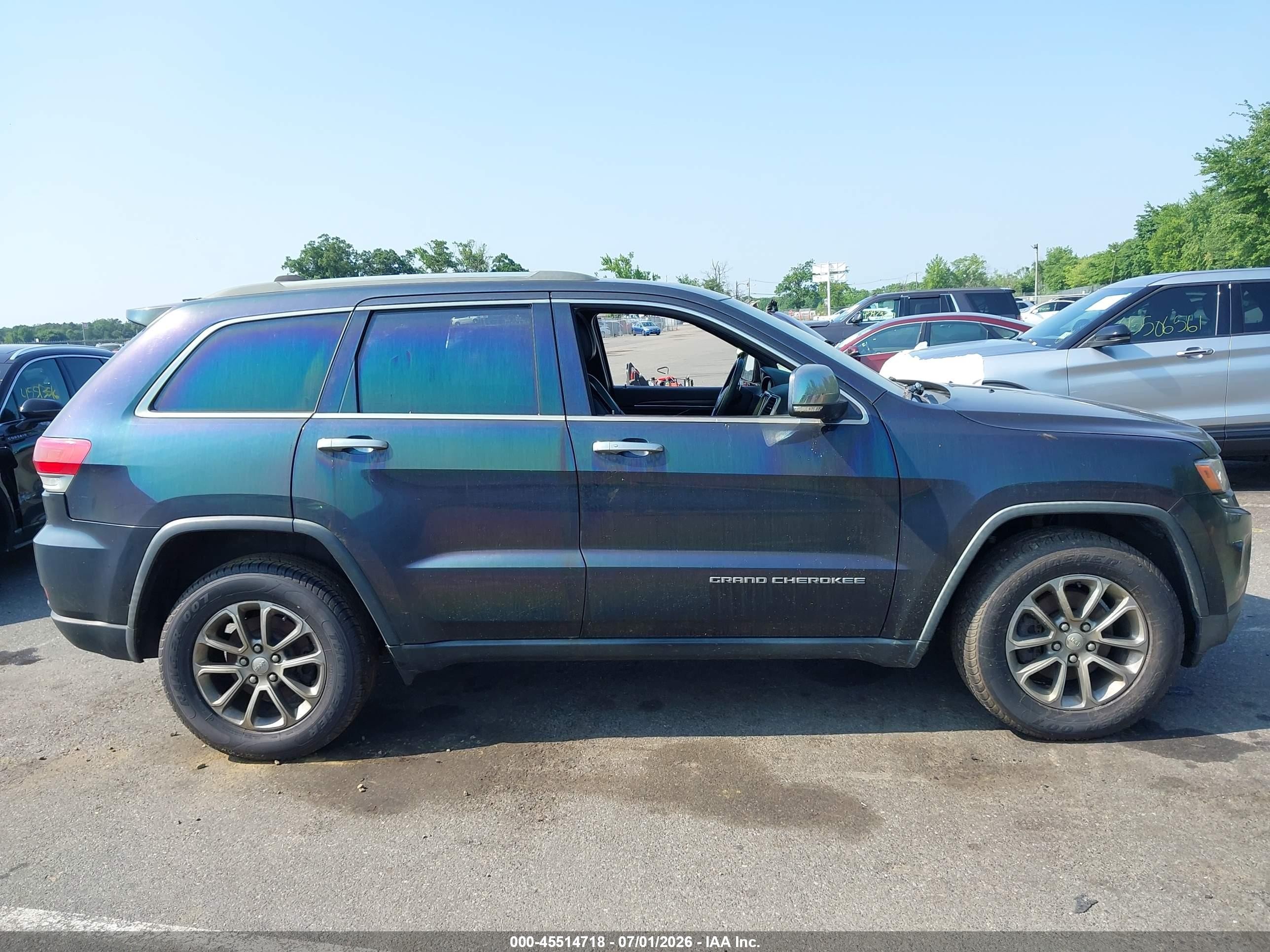 2014 Jeep Grand Cherokee Limited Black vin: 1C4RJFBG7EC226060