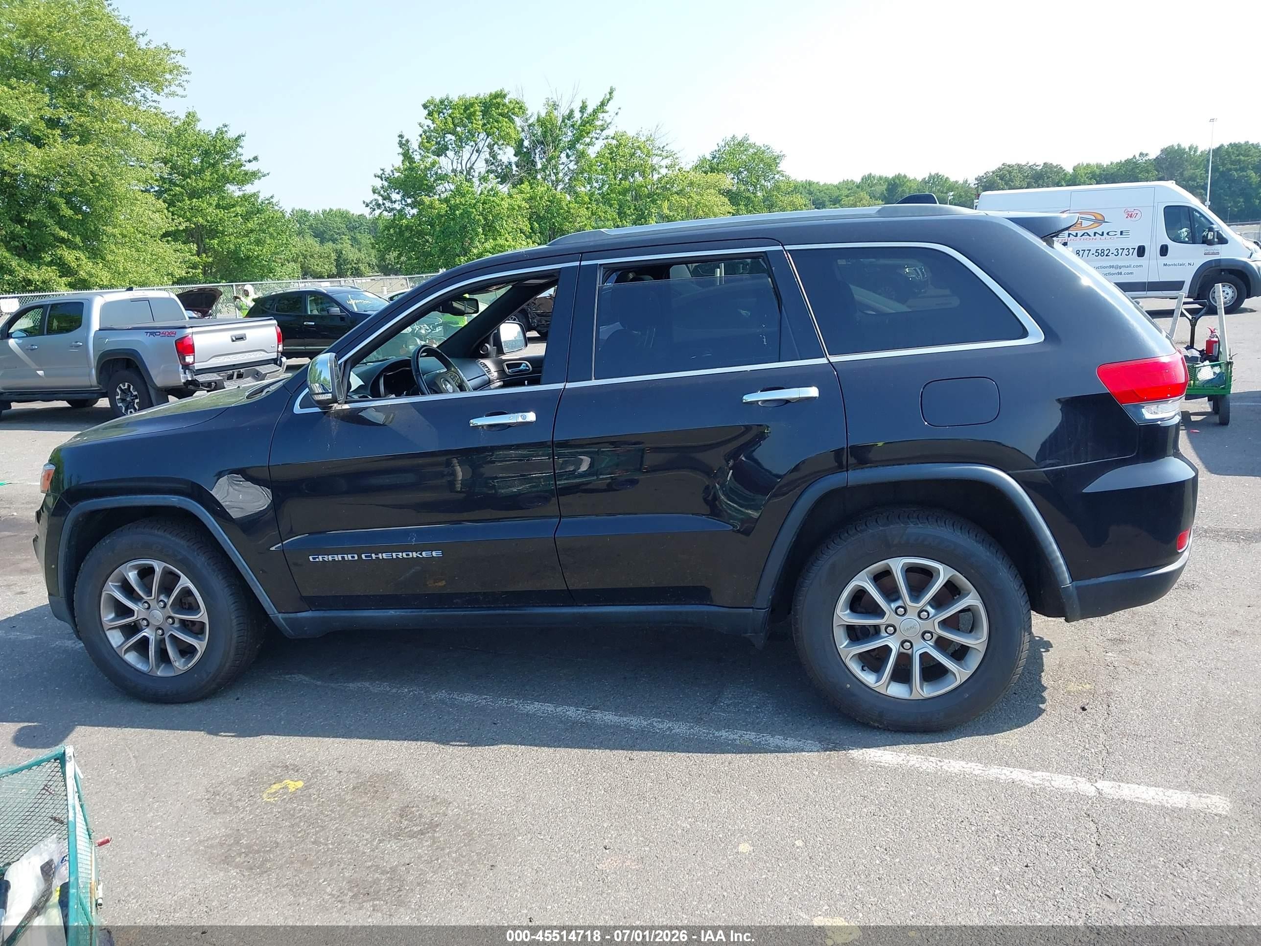 2014 Jeep Grand Cherokee Limited Black vin: 1C4RJFBG7EC226060