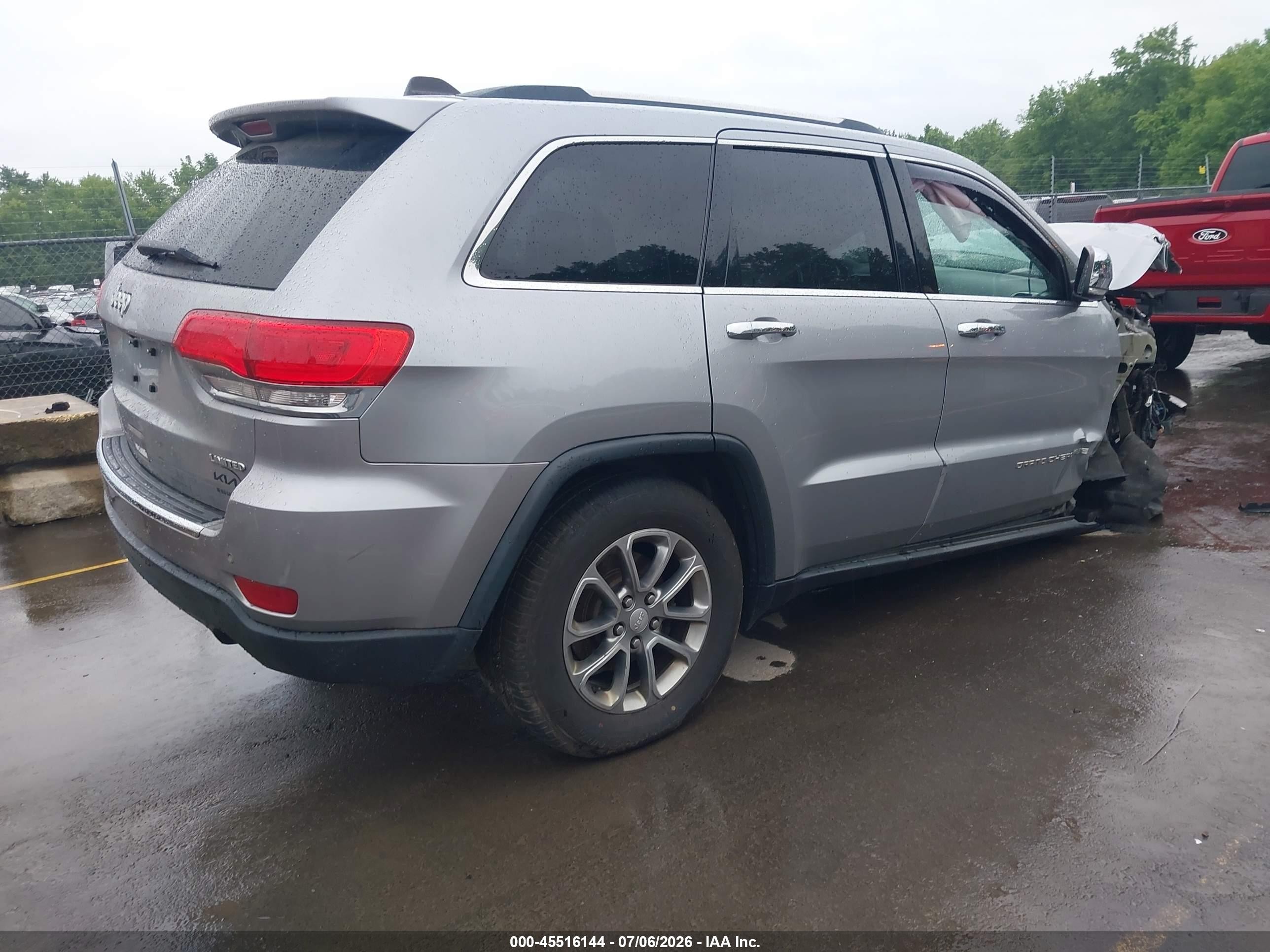 2014 Jeep Grand Cherokee Limited Silver vin: 1C4RJFBG7EC237513