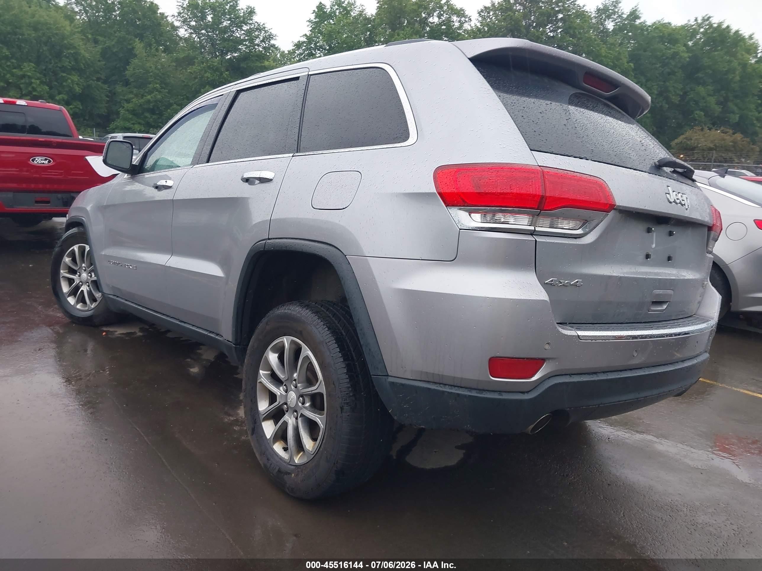 2014 Jeep Grand Cherokee Limited Silver vin: 1C4RJFBG7EC237513