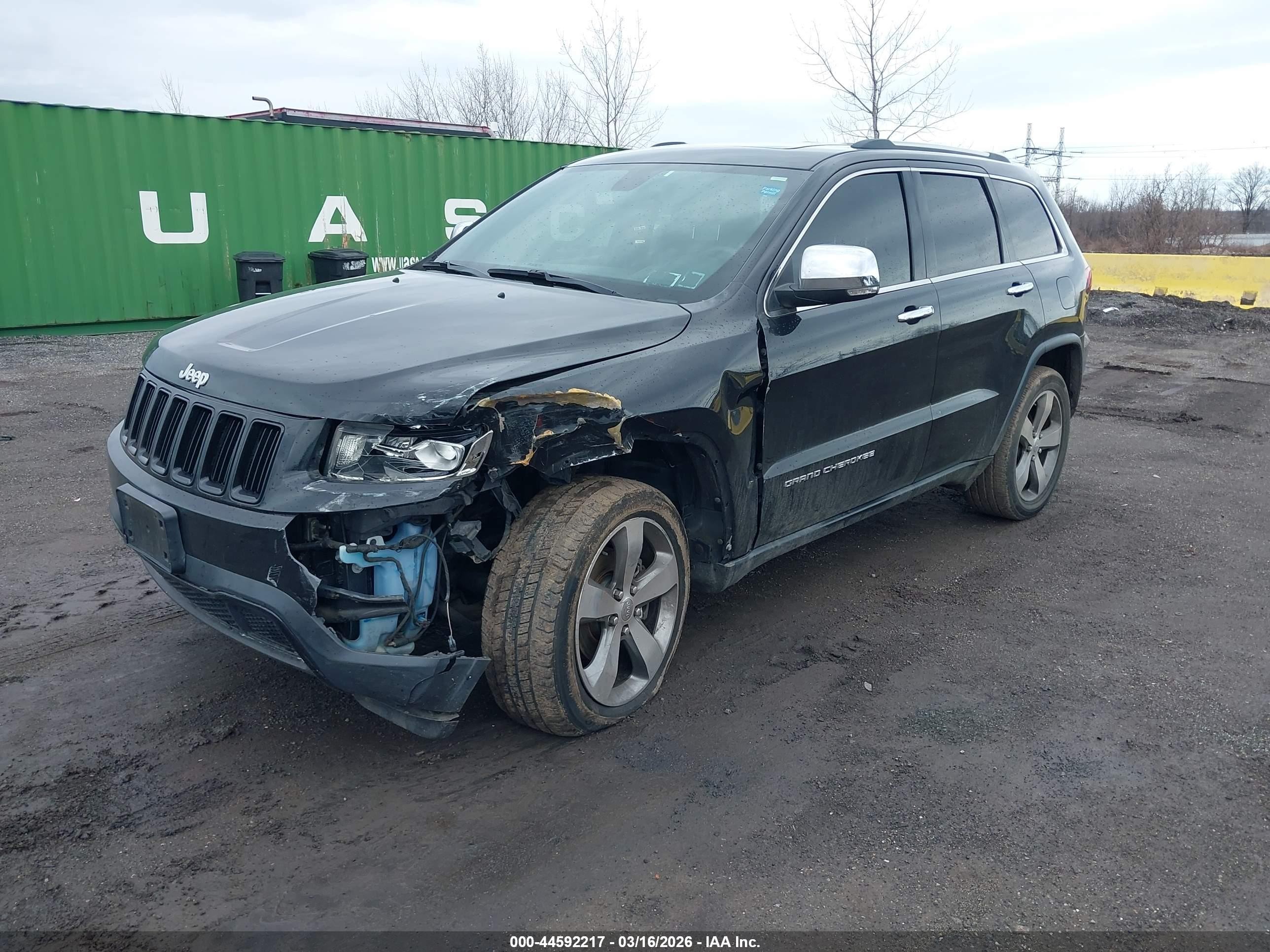 2014 Jeep Grand Cherokee Limited Black vin: 1C4RJFBG7EC238175